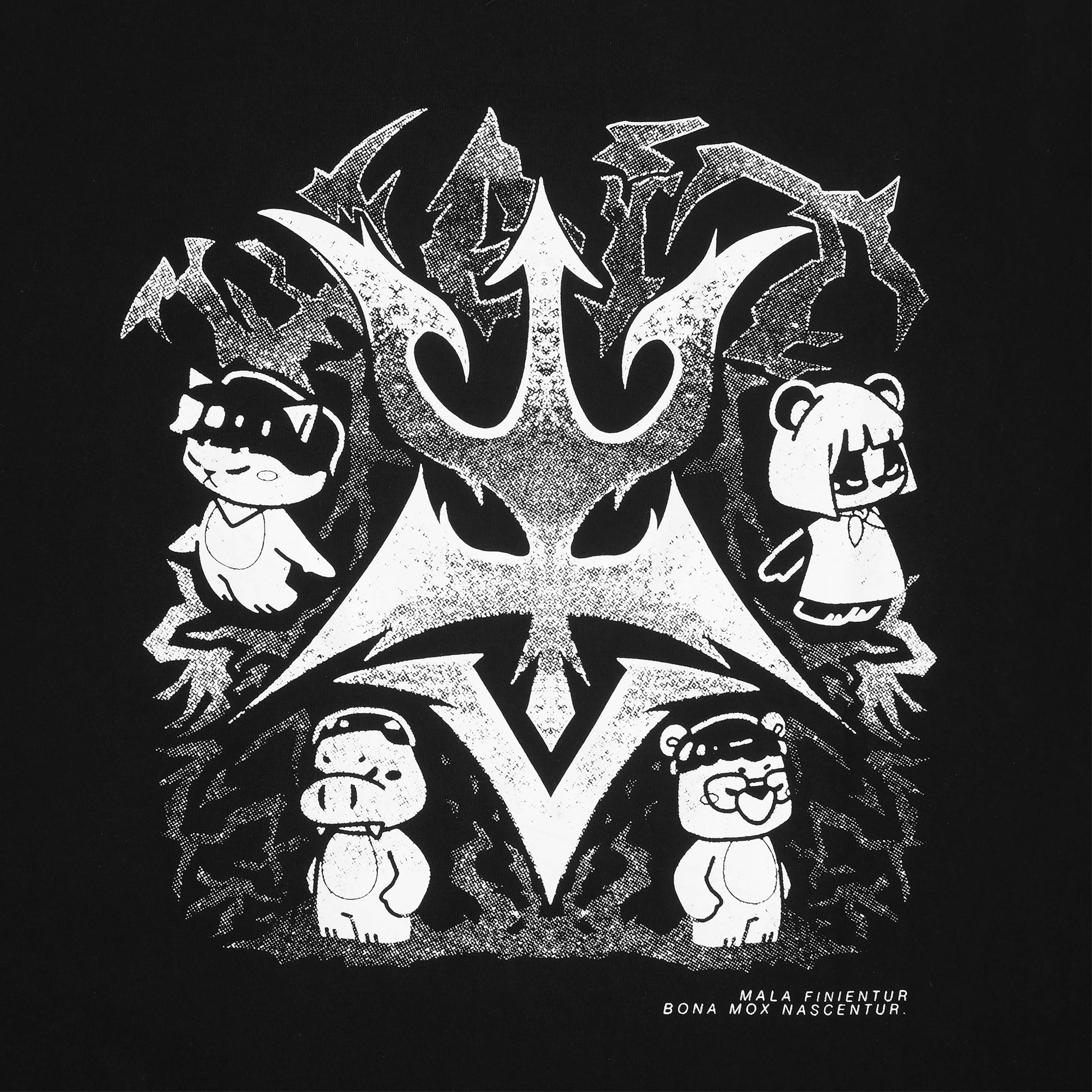 CRSL X W.A.I.T TIME TEES BLACK