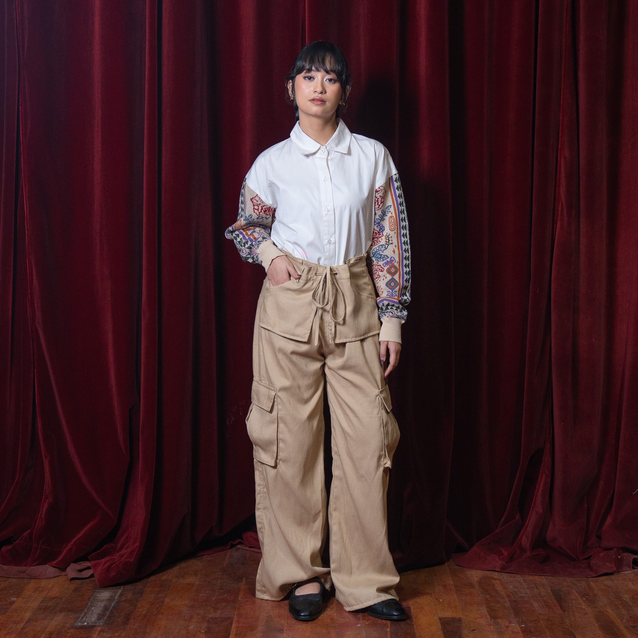 Virgo Cargo Pants Khaki - Nonaetal X Dianable
