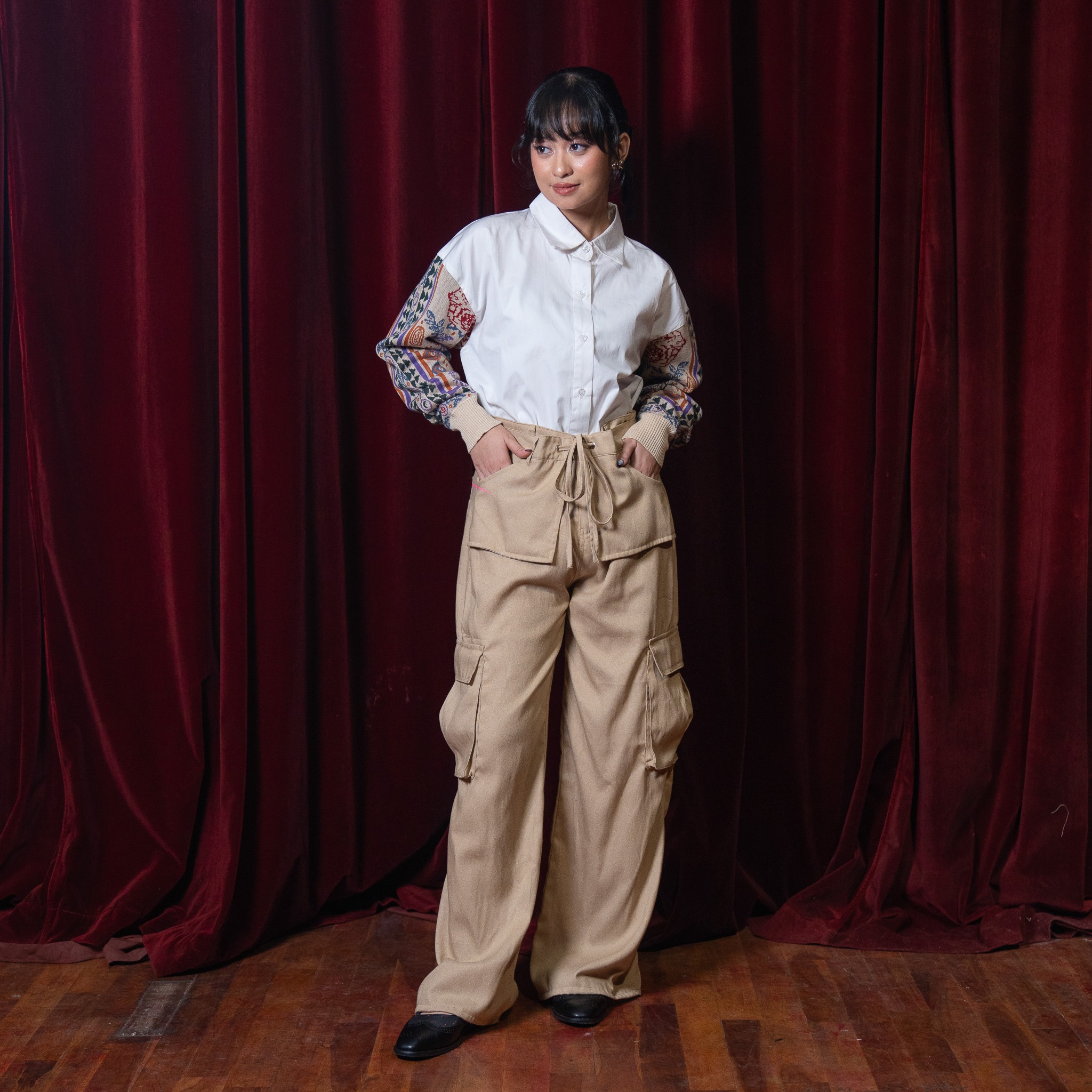 Virgo Cargo Pants Khaki - Nonaetal X Dianable