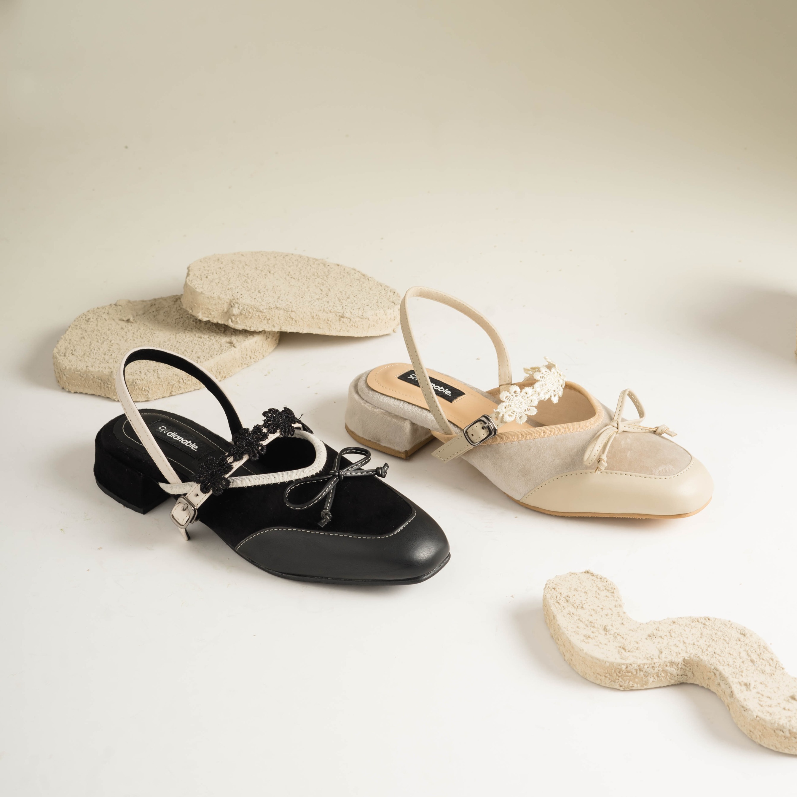 Livy Heels Mules Shoes - Dianable