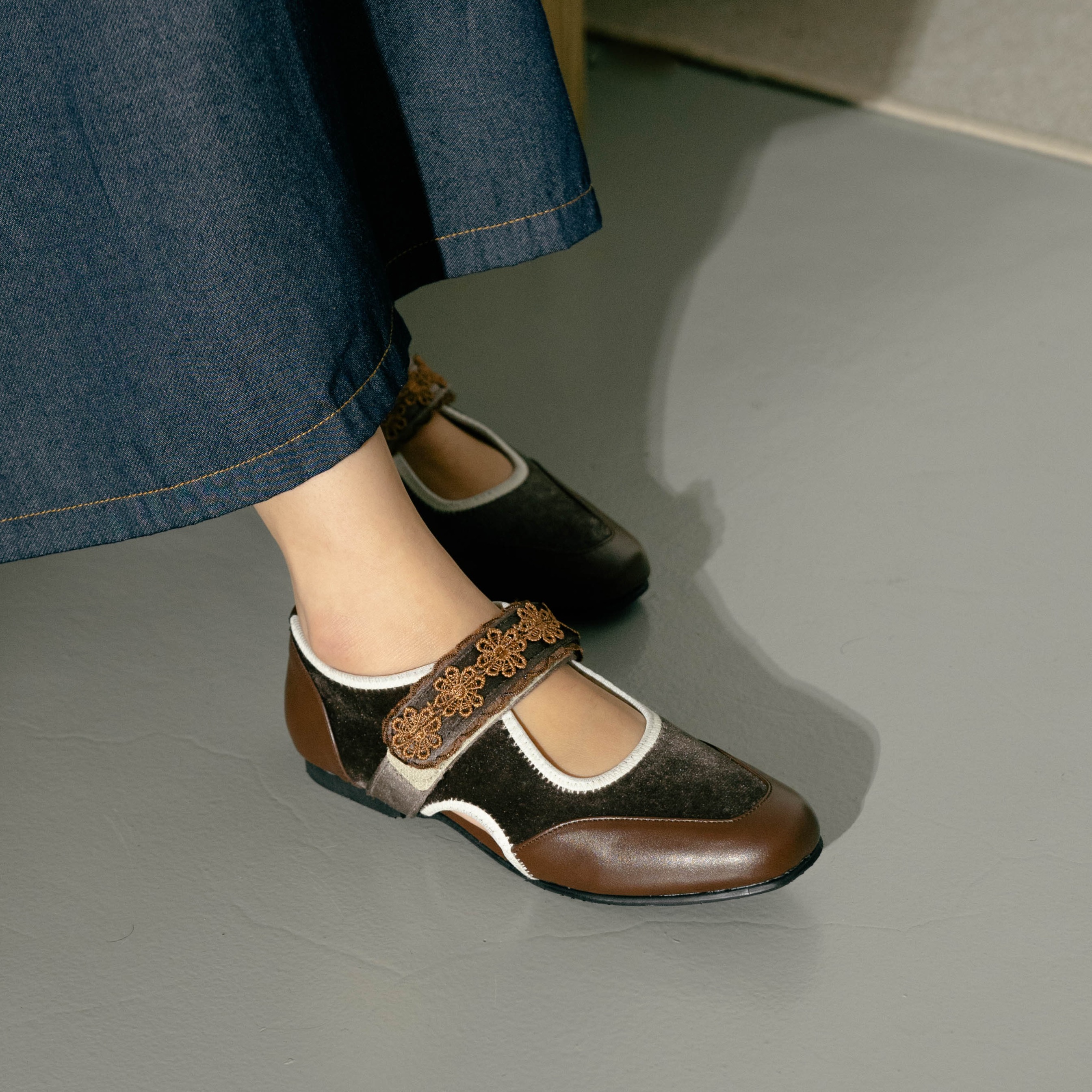 Dianable - Ilona Brown Flatshoes Sepatu Wanita