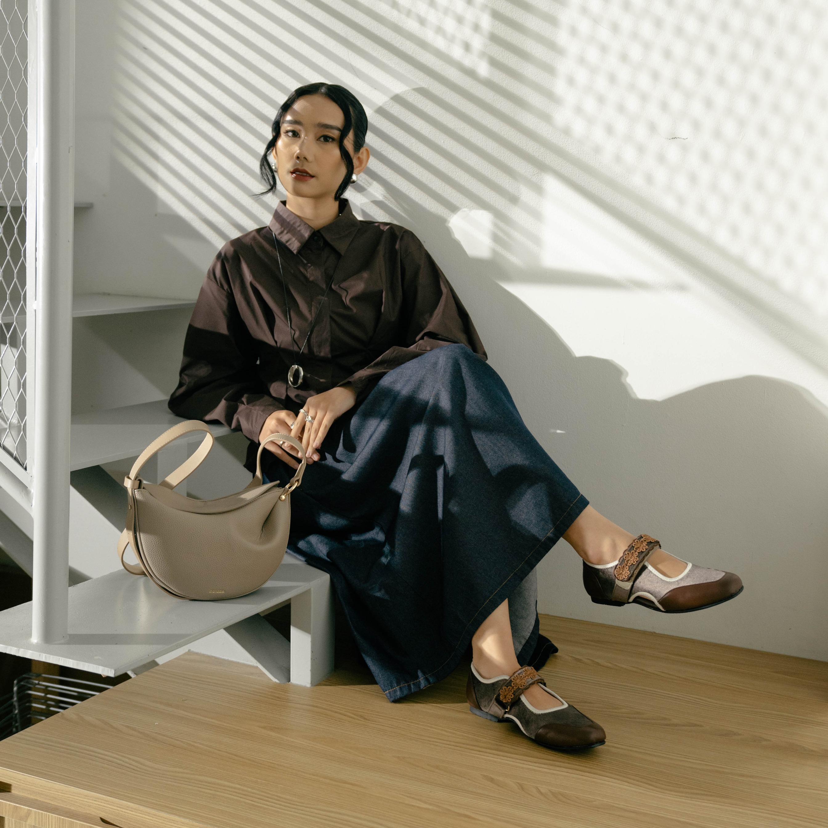 Dianable - Ilona Brown Flatshoes Sepatu Wanita