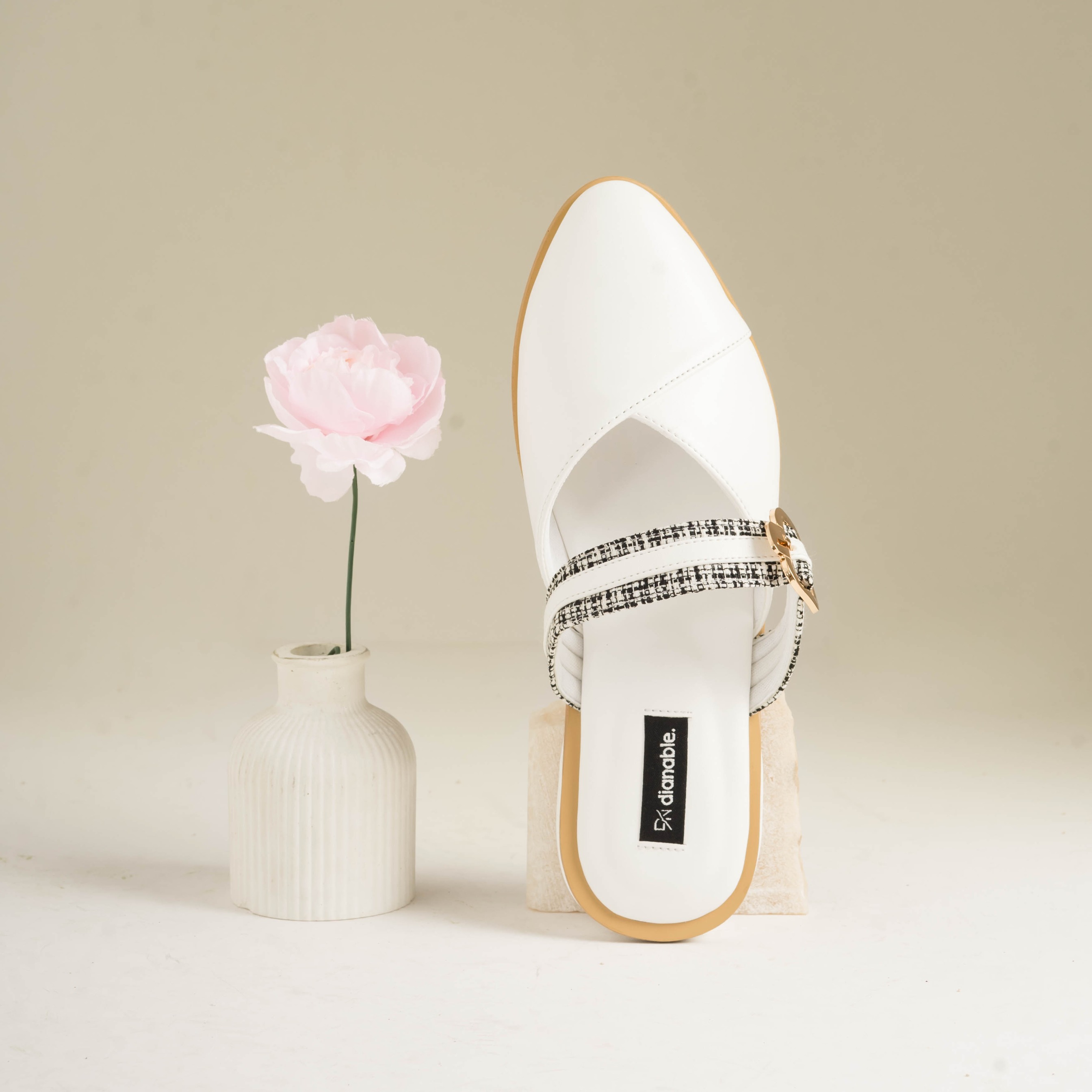 Naura Heels Mules Shoes Dianable