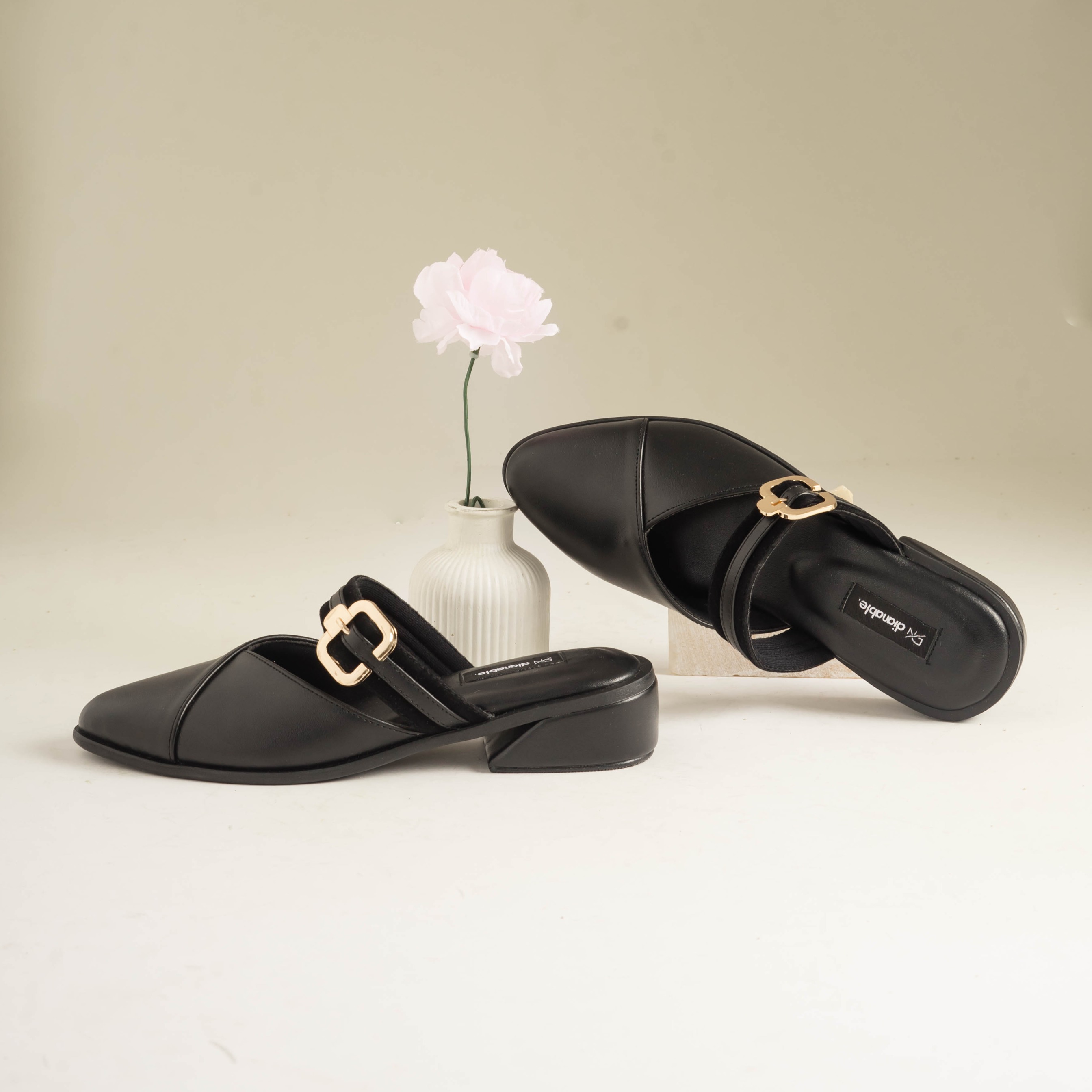 Naura Heels Mules Shoes Dianable