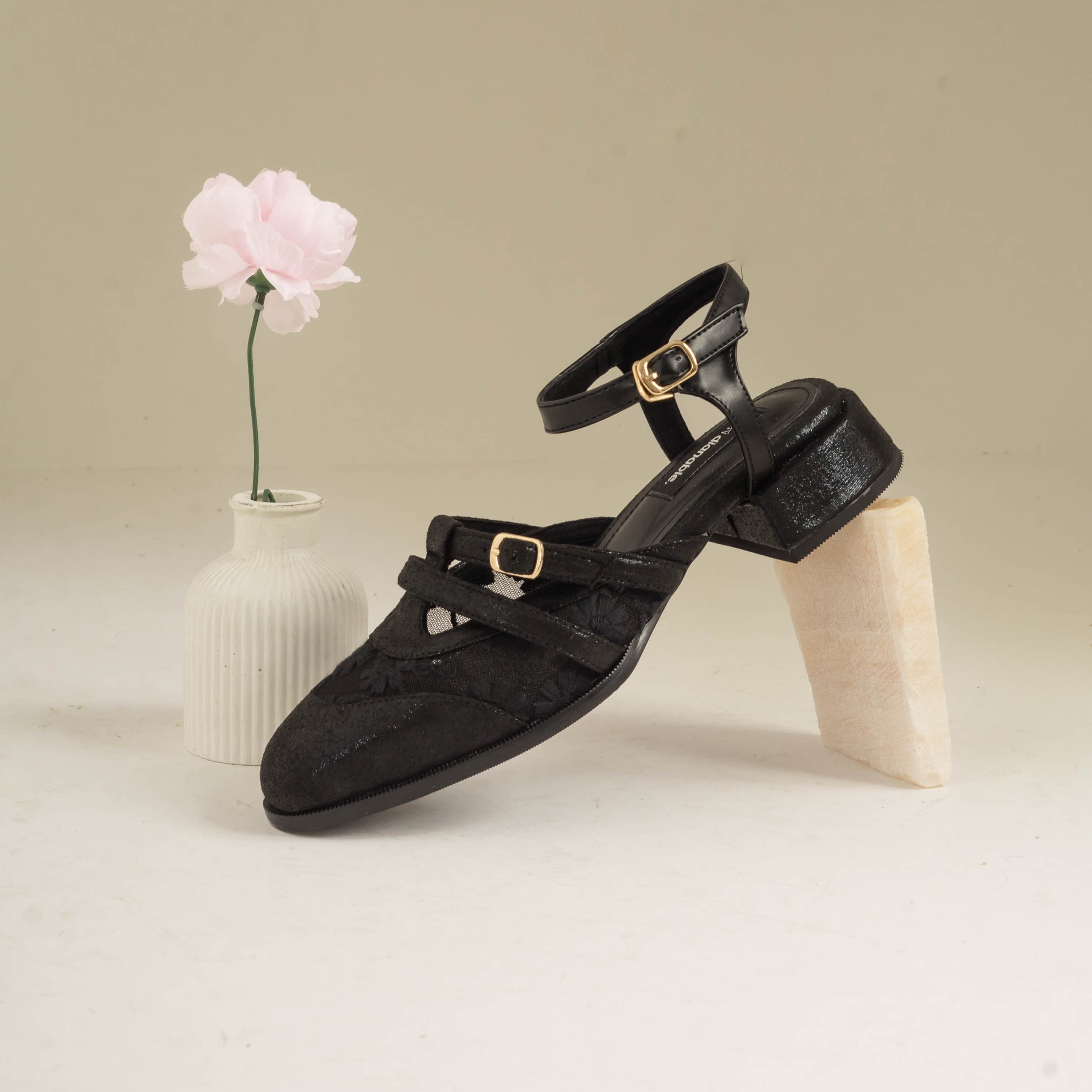 Thea Heels Mules Shoes - Dianable