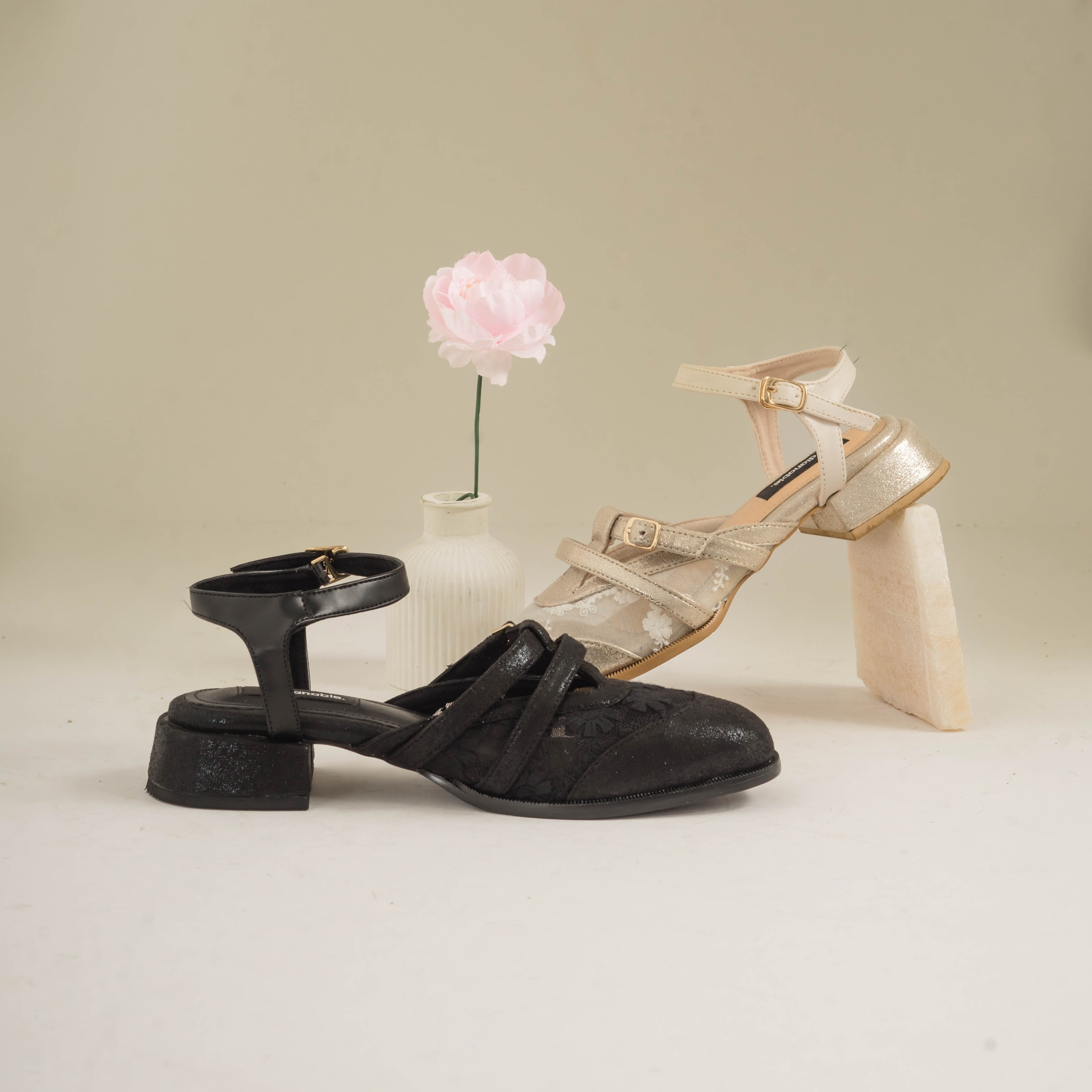 Thea Heels Mules Shoes - Dianable