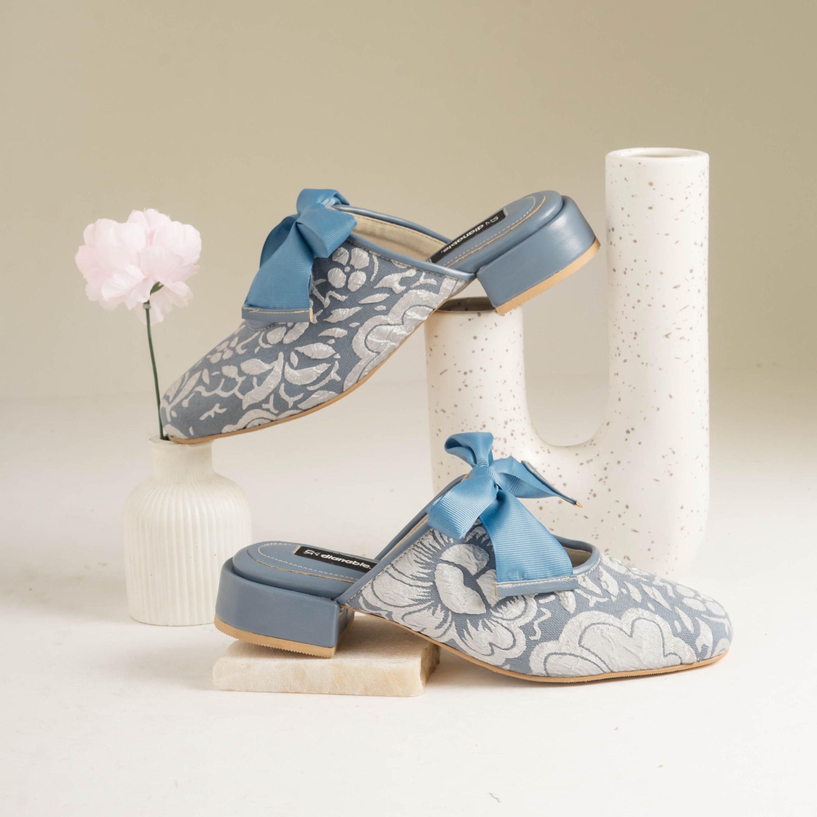 Priska Heels Mules Sepatu Wanita - Dianable