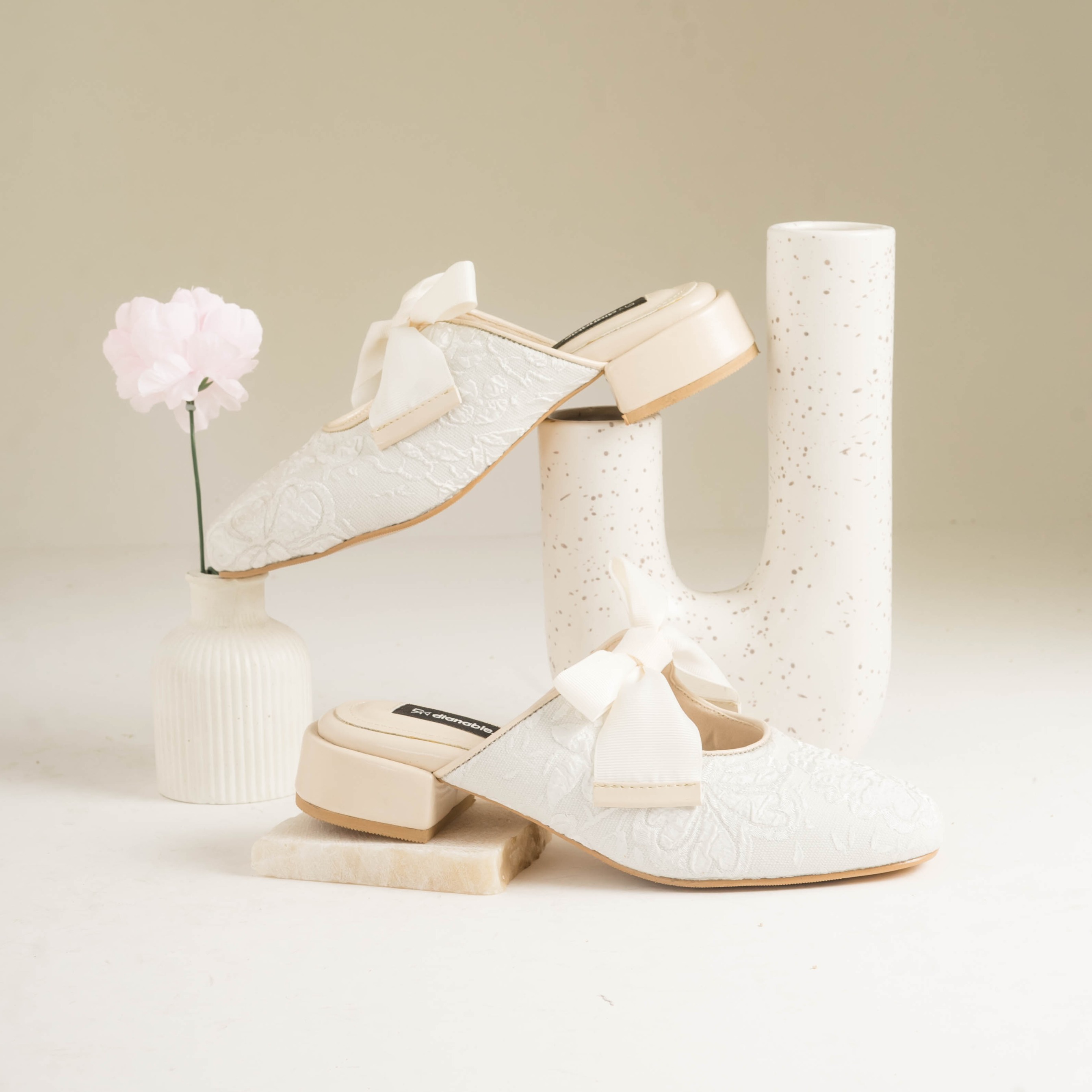 Priska Heels Mules Sepatu Wanita - Dianable