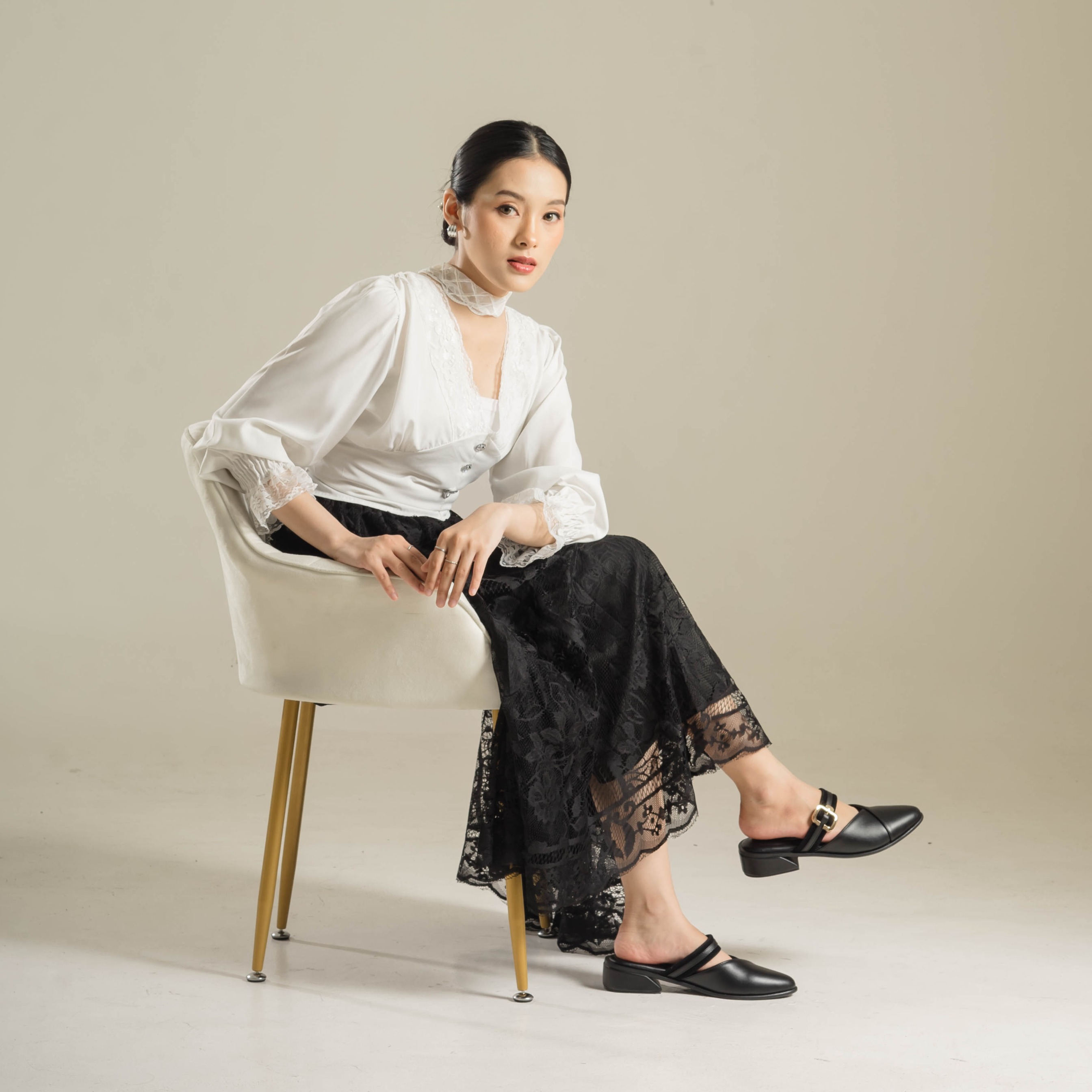 Naura Heels Mules Shoes Dianable