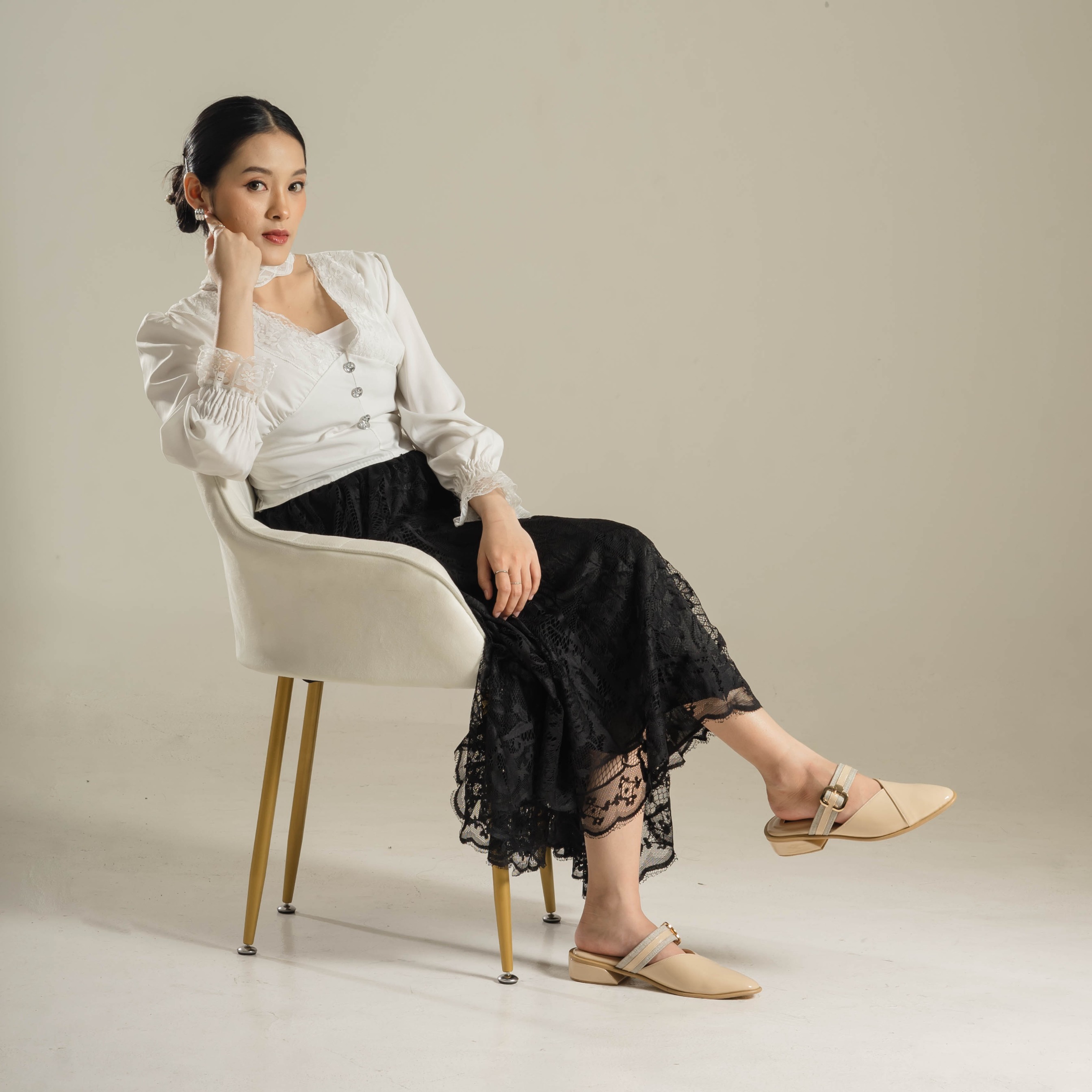 Naura Heels Mules Shoes Dianable