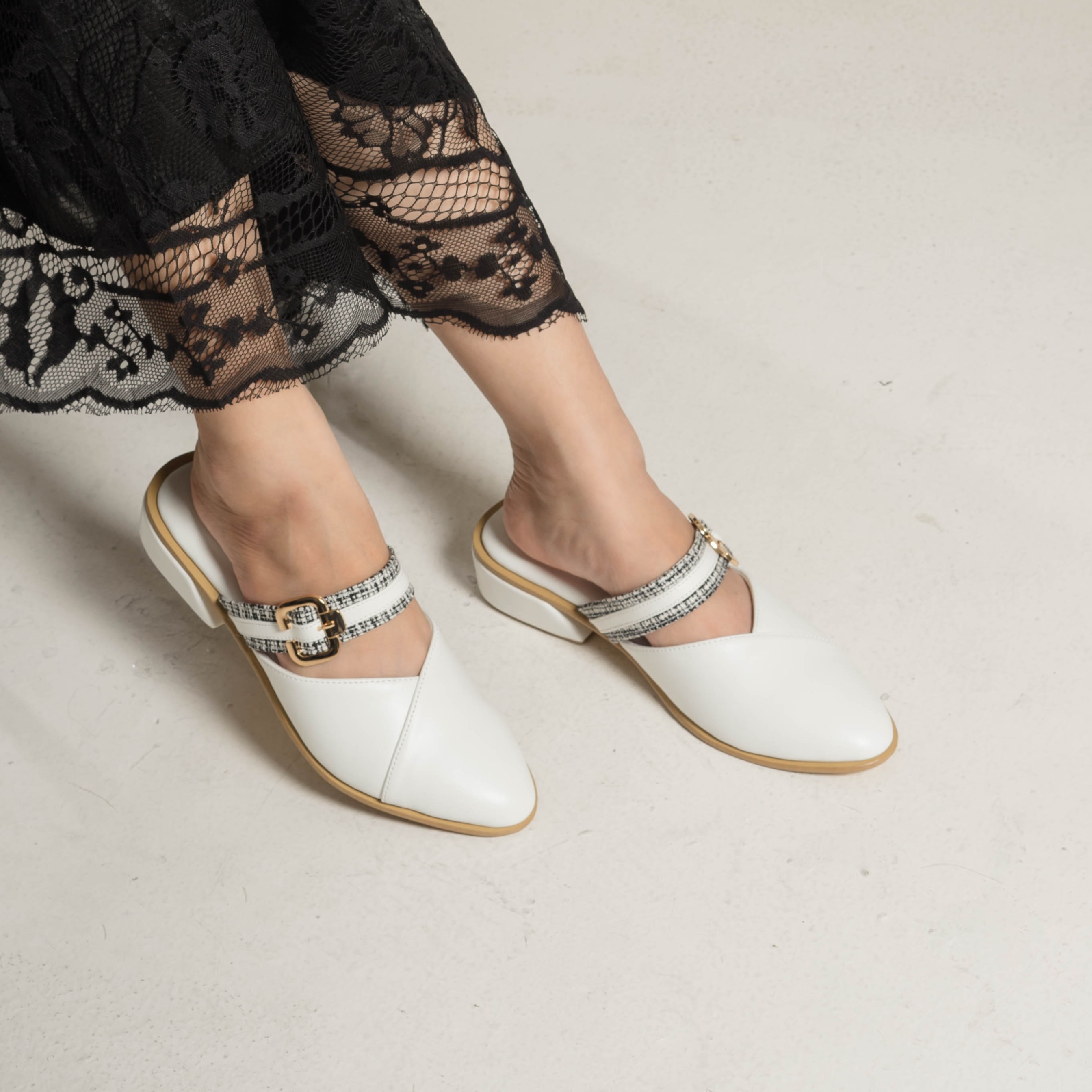 Naura Heels Mules Shoes Dianable