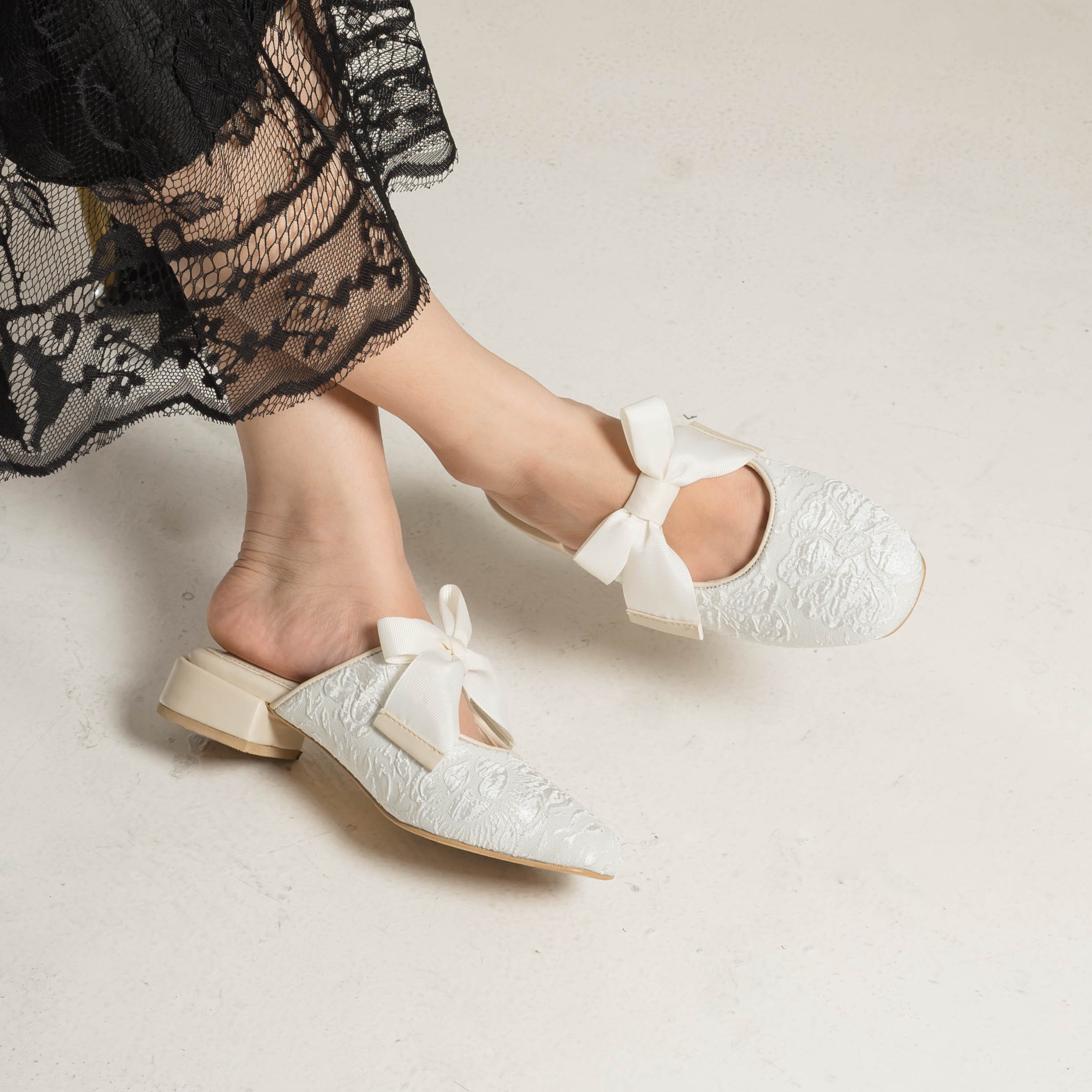 Priska Heels Mules Sepatu Wanita - Dianable