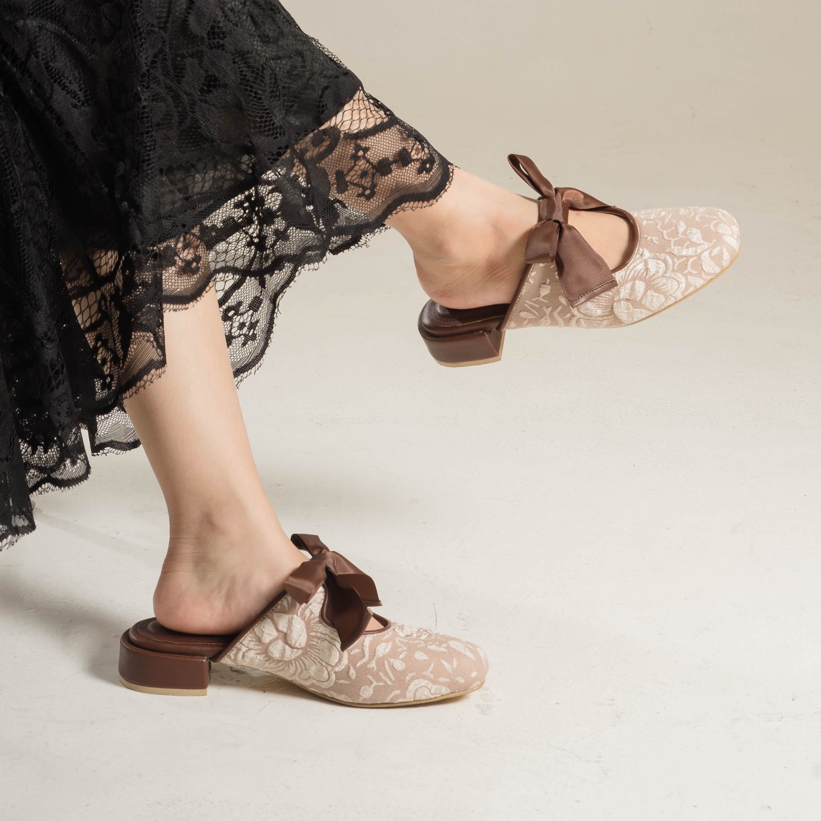 Priska Heels Mules Sepatu Wanita - Dianable