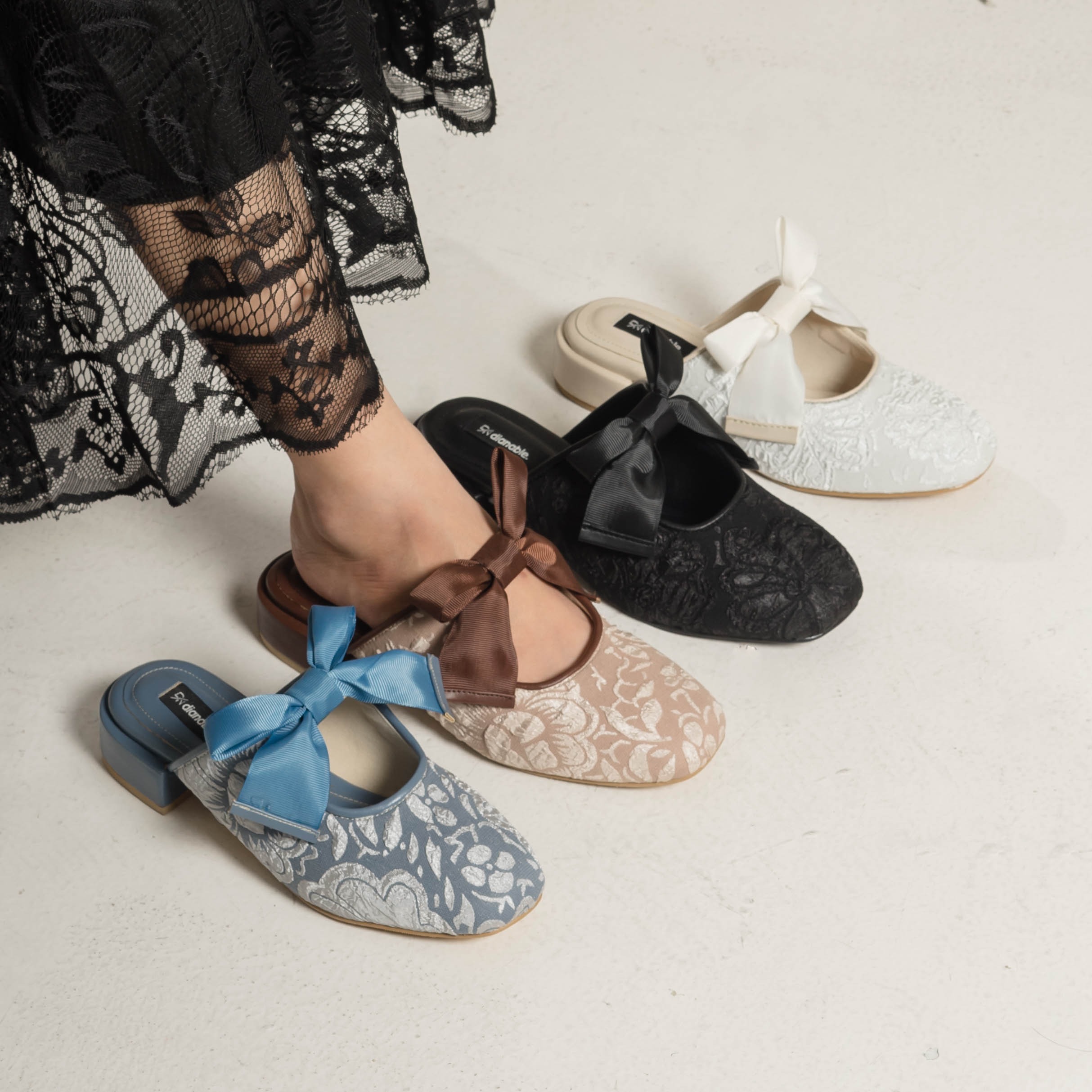 Priska Heels Mules Sepatu Wanita - Dianable