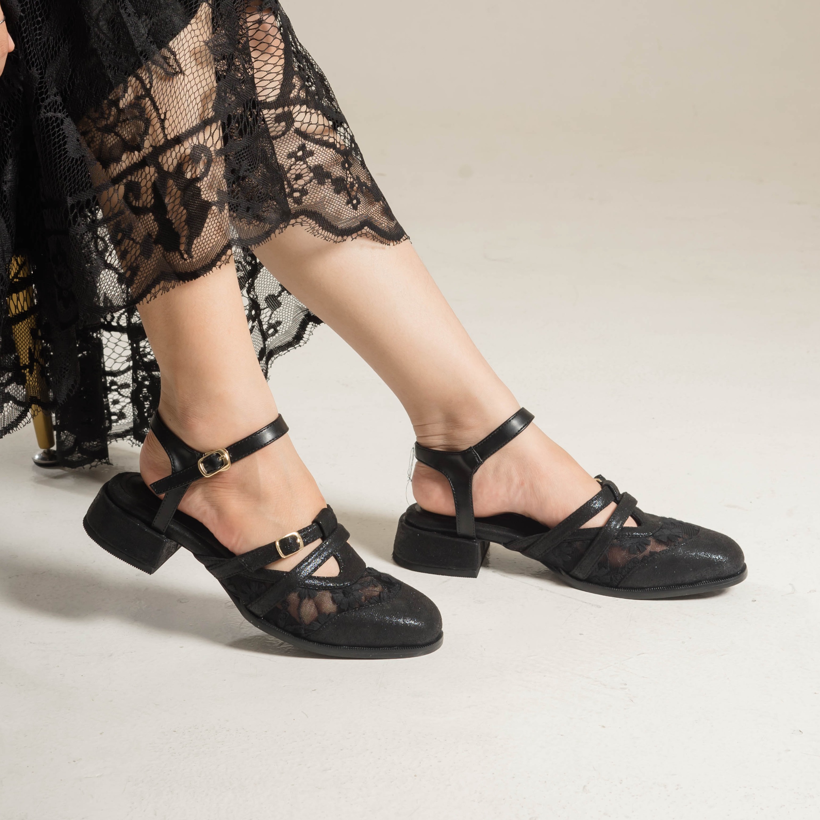 Thea Heels Mules Shoes - Dianable