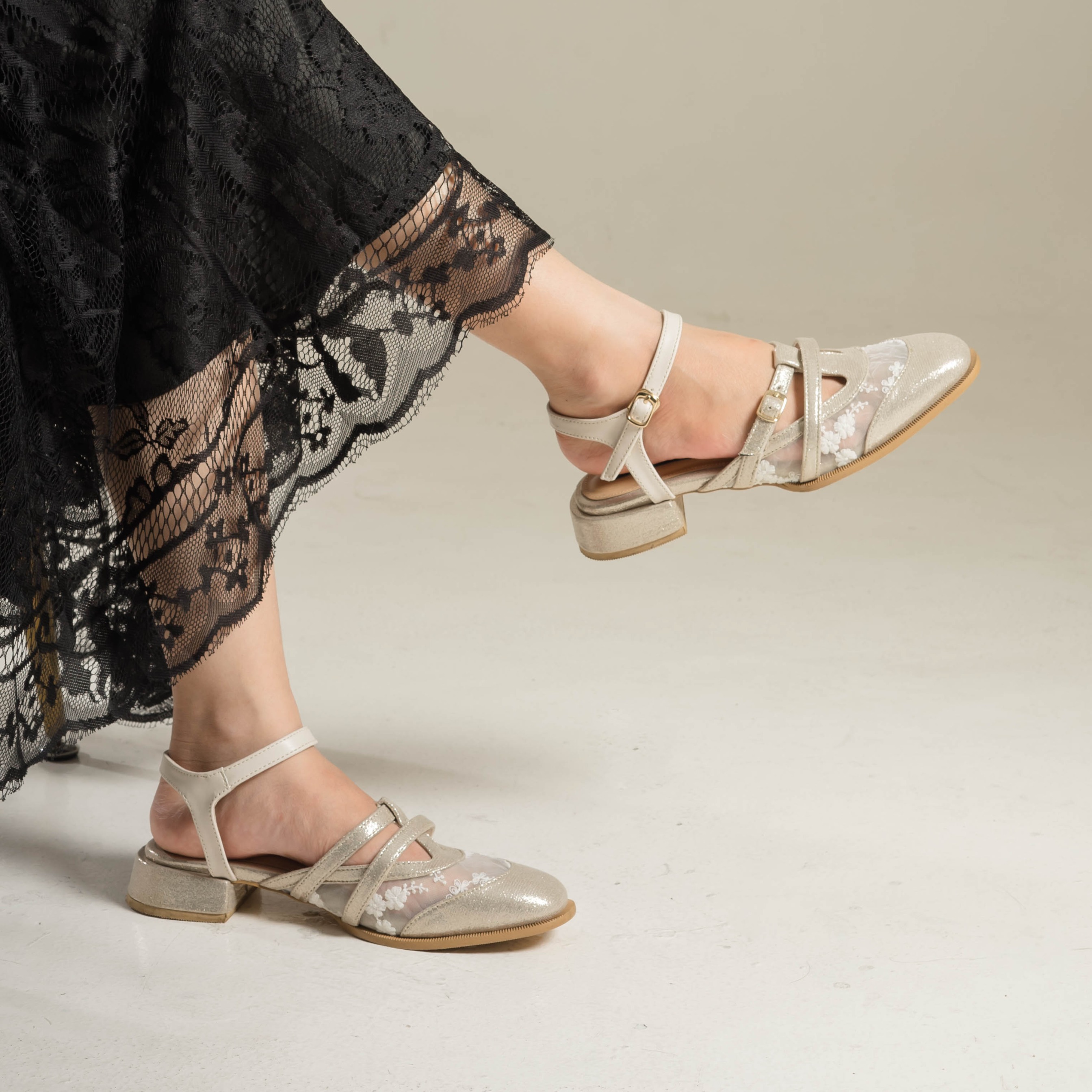 Thea Heels Mules Shoes - Dianable
