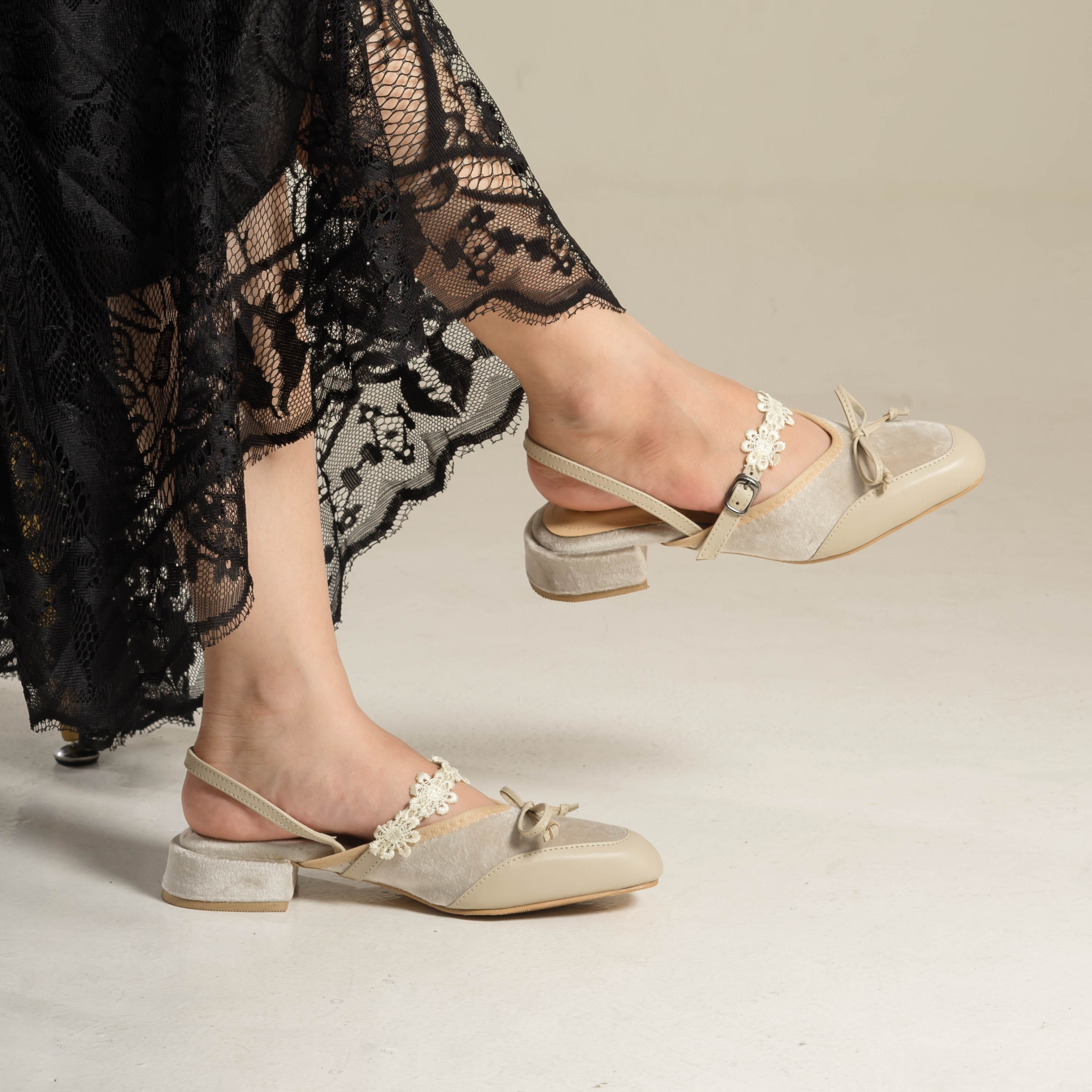 Livy Heels Mules Shoes - Dianable