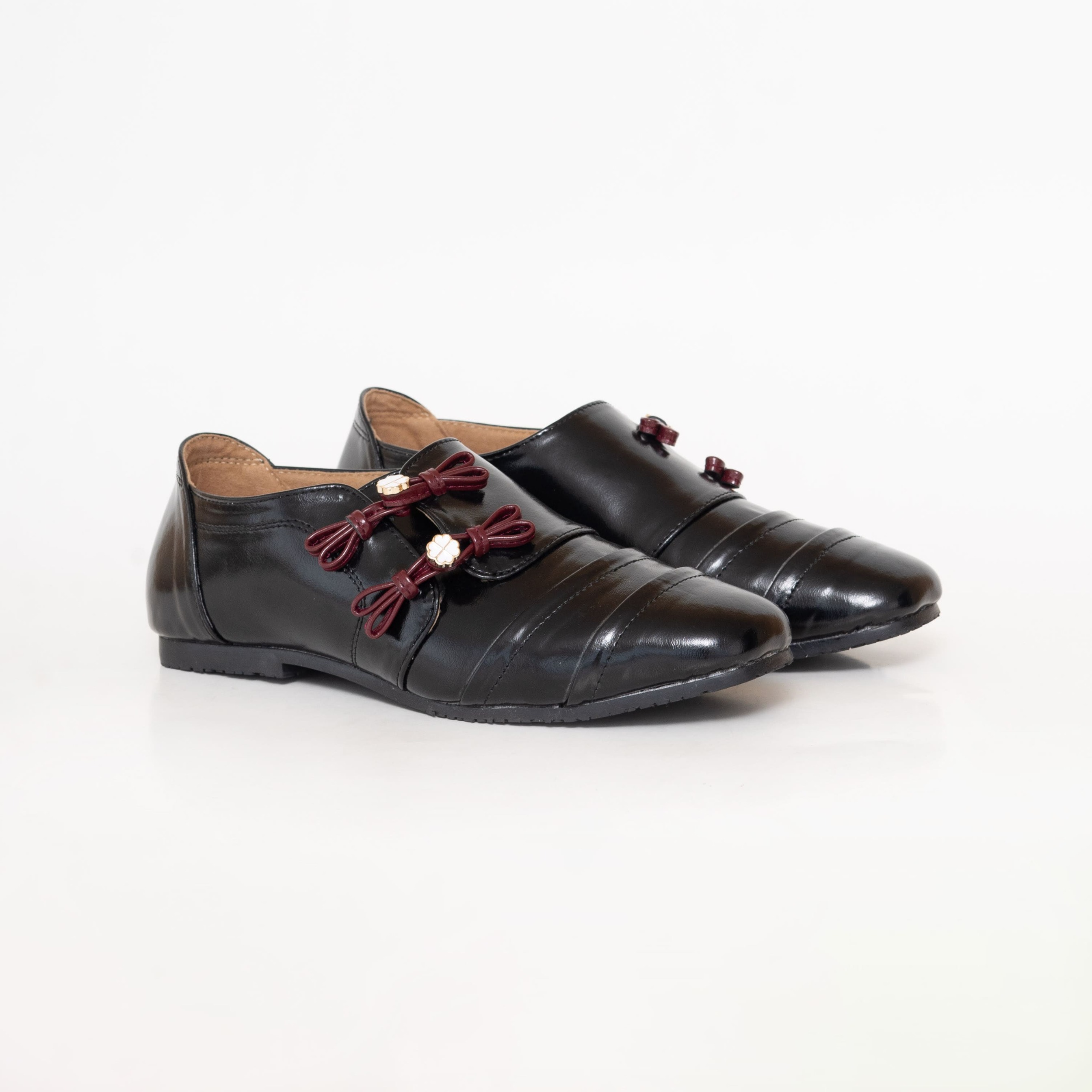 Dianable - Ruka Black Choengsam  Flatshoes Wanita