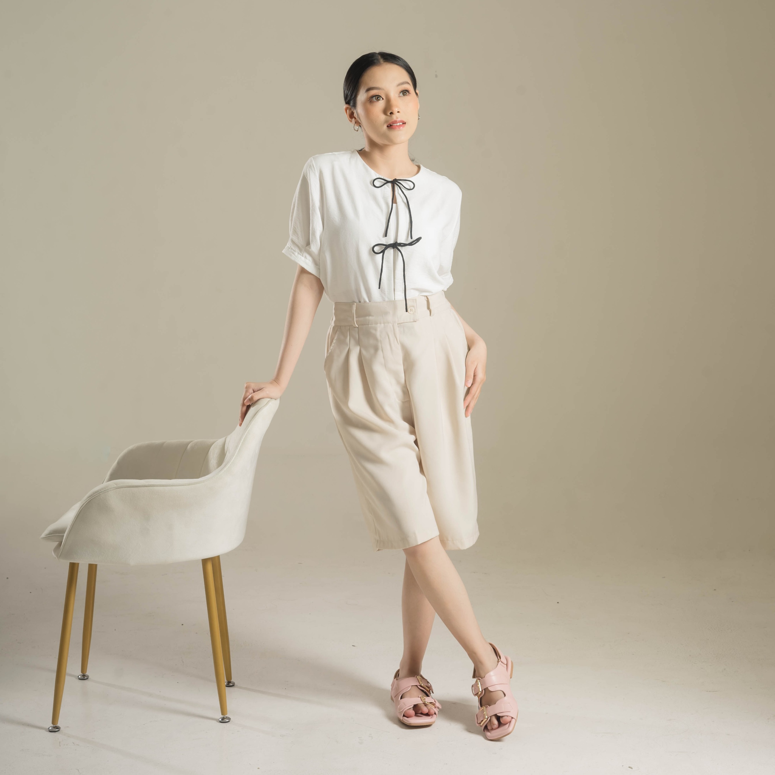 Flea Pink Flat Sandals Dianable x Nabila Ishma