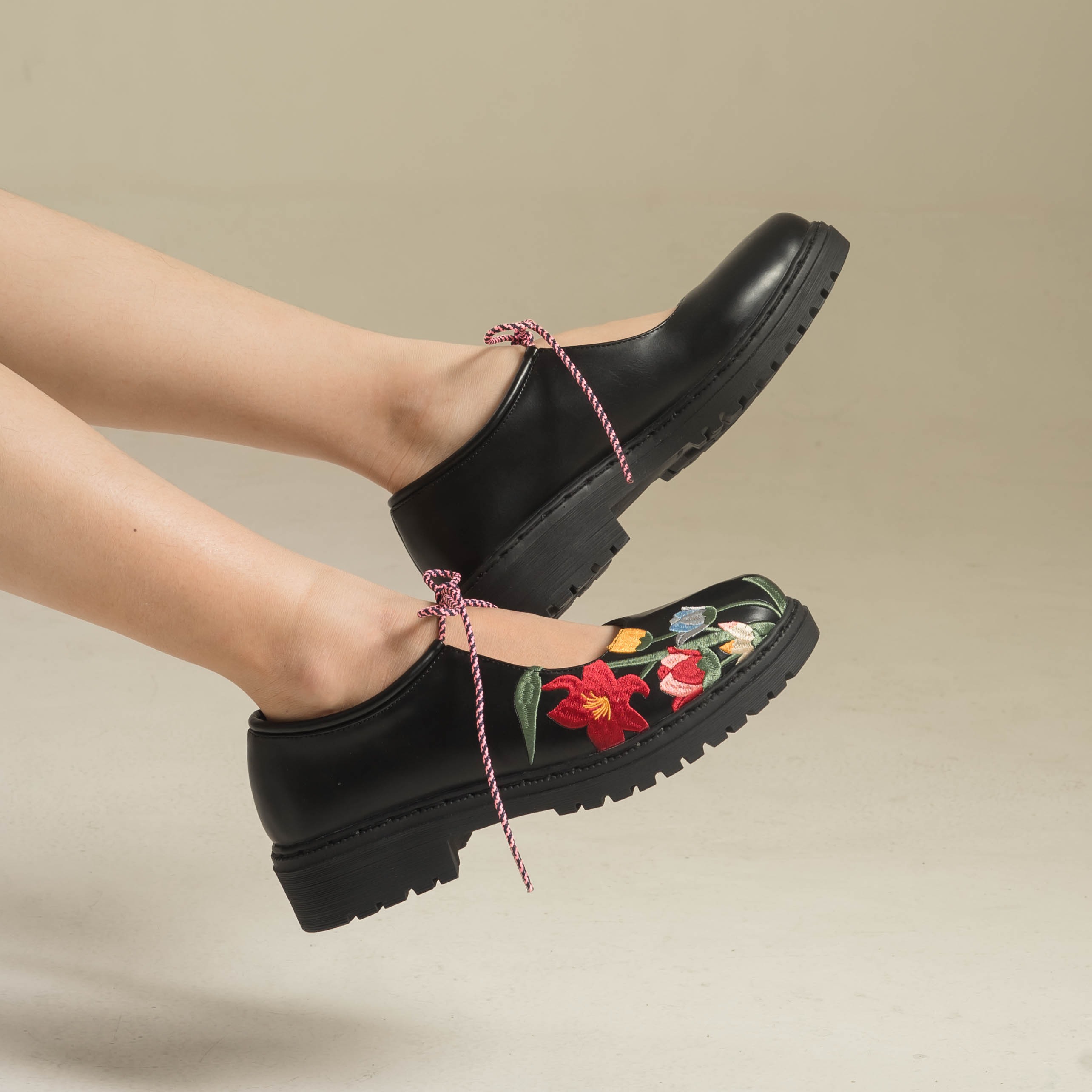 Flair Black Loafers Shoes - Dianable x Nabila Ishma