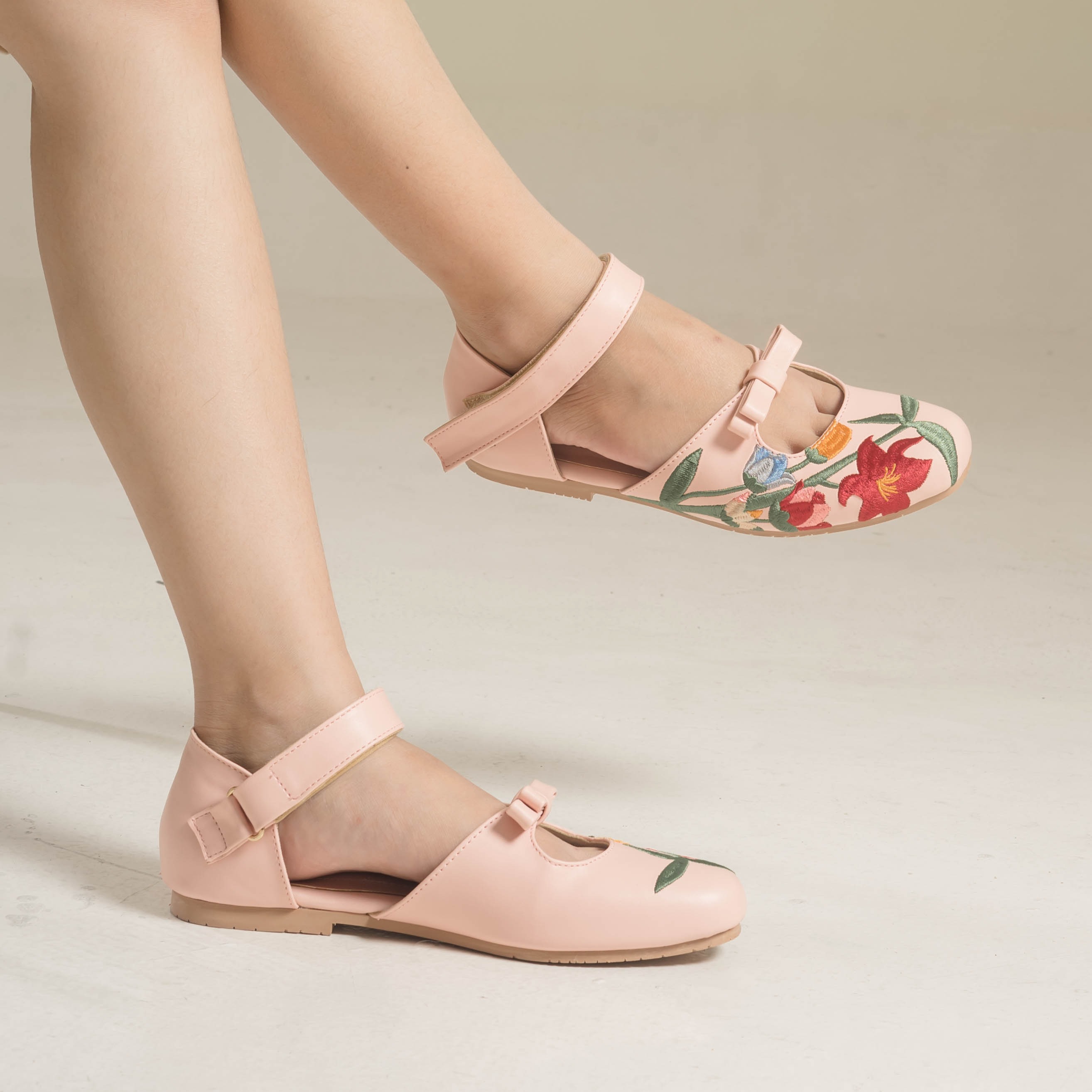 Rosie Pink Flat Shoes - Dianable x Nabila Ishma
