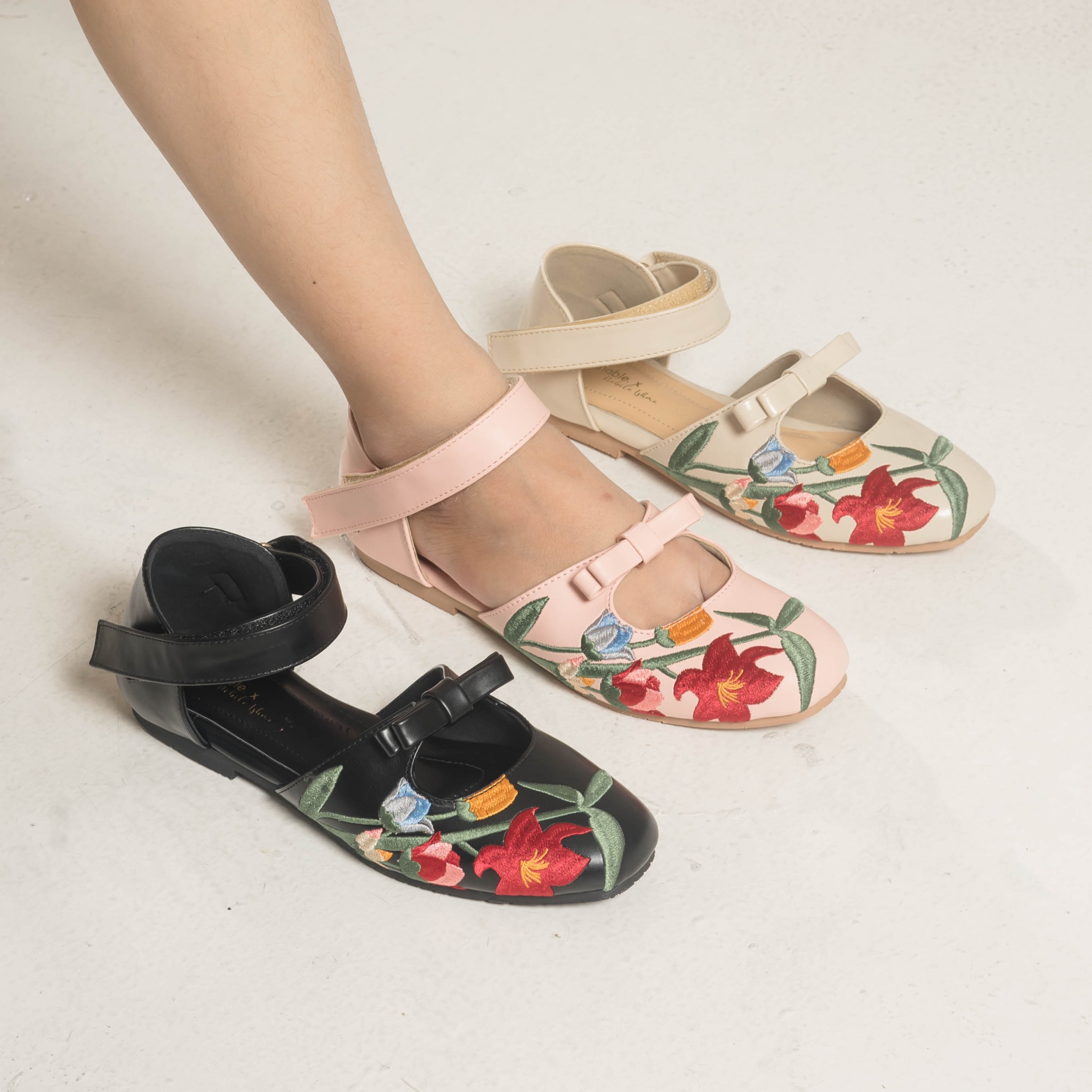 Rosie Pink Flat Shoes - Dianable x Nabila Ishma