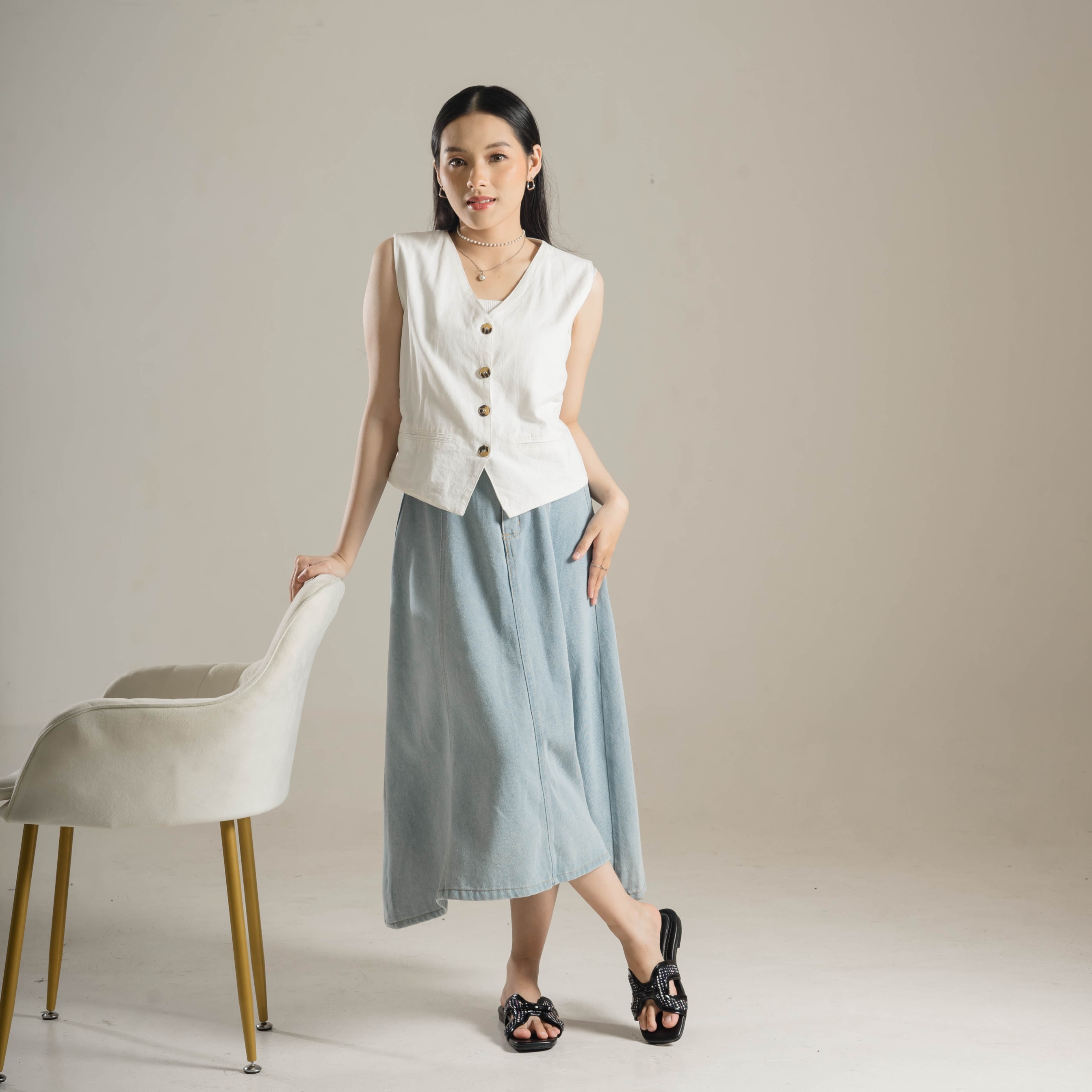 Sheela Flat Sandals Dianable