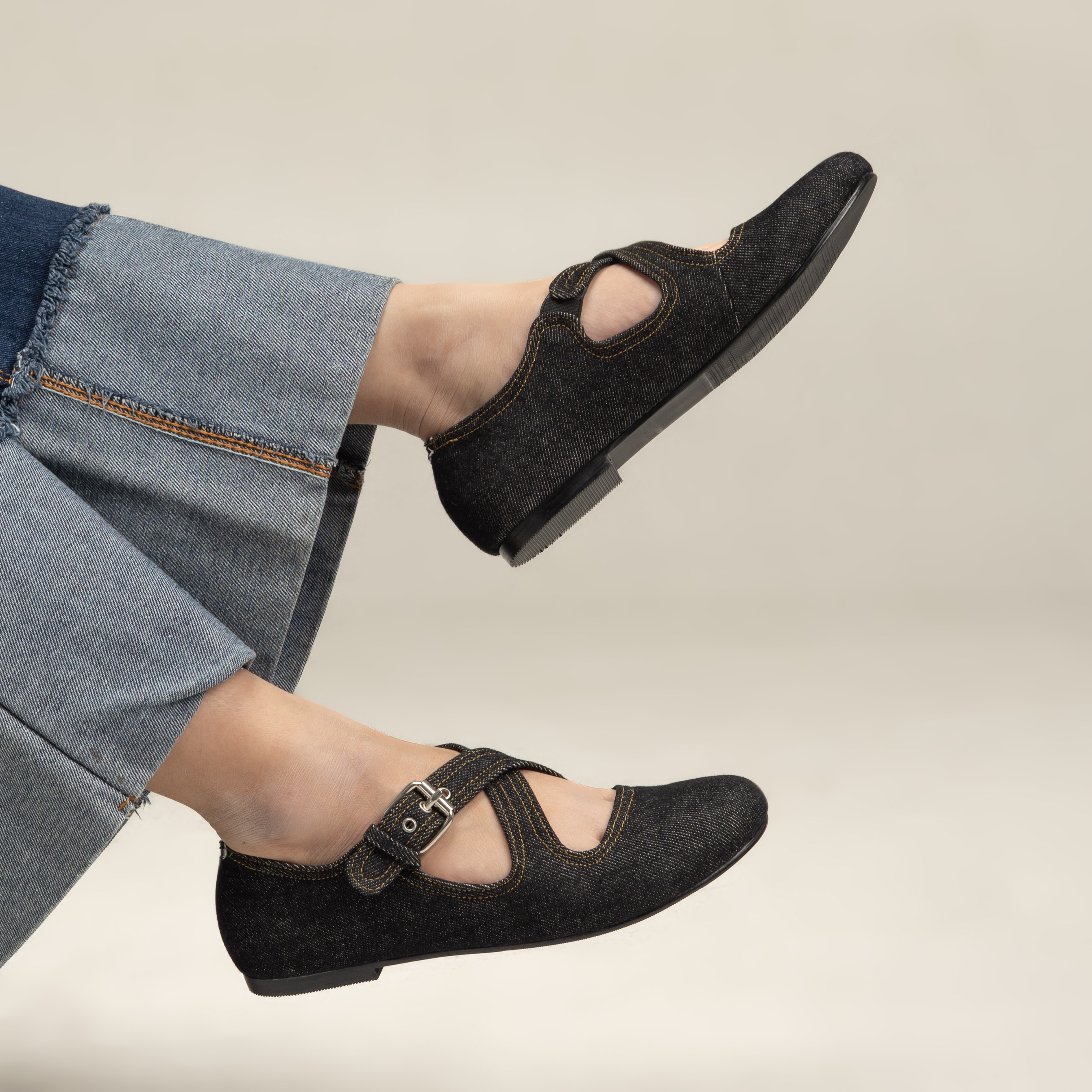 Jean Flasthoes Sepatu Wanita - Dianable
