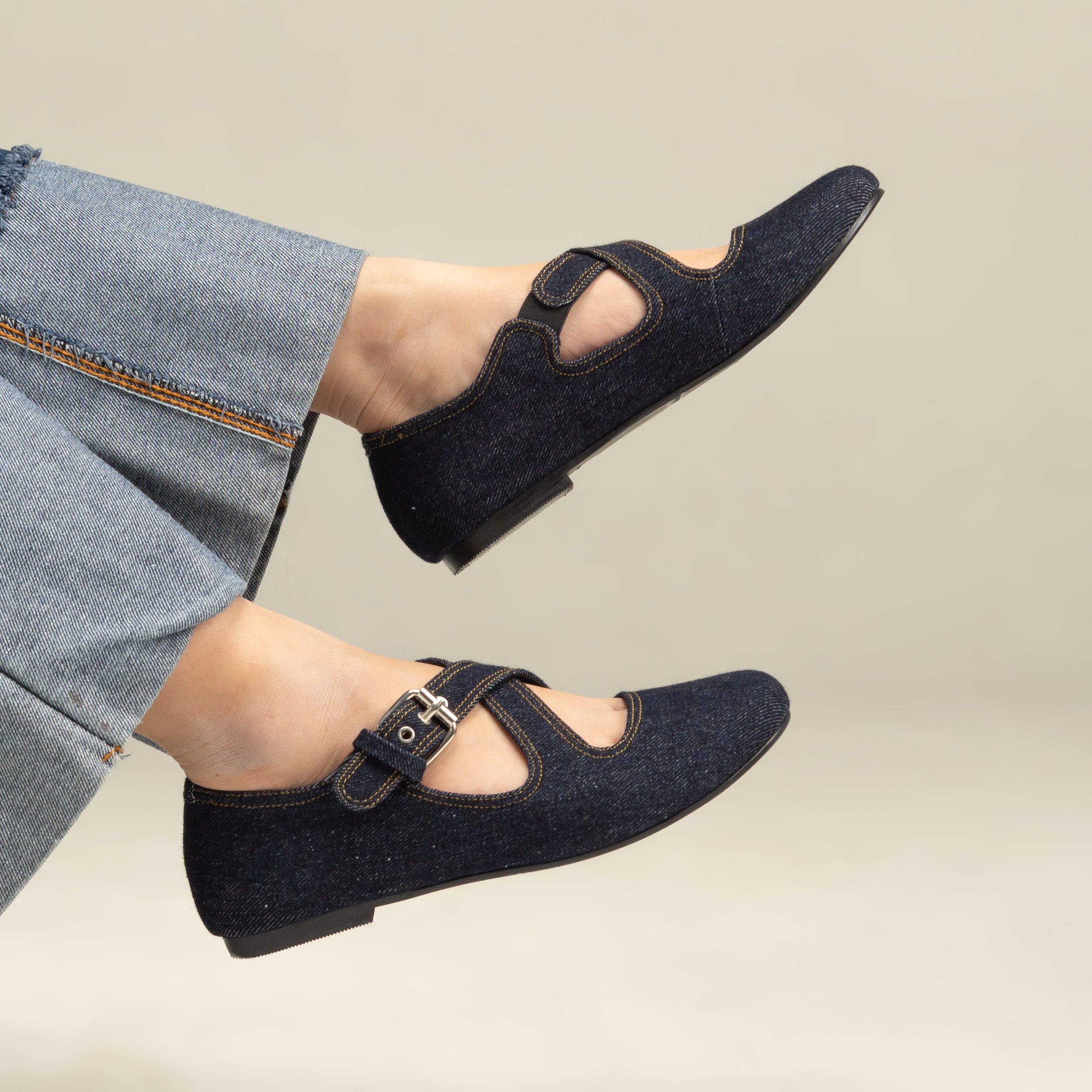 Jean Flasthoes Sepatu Wanita - Dianable