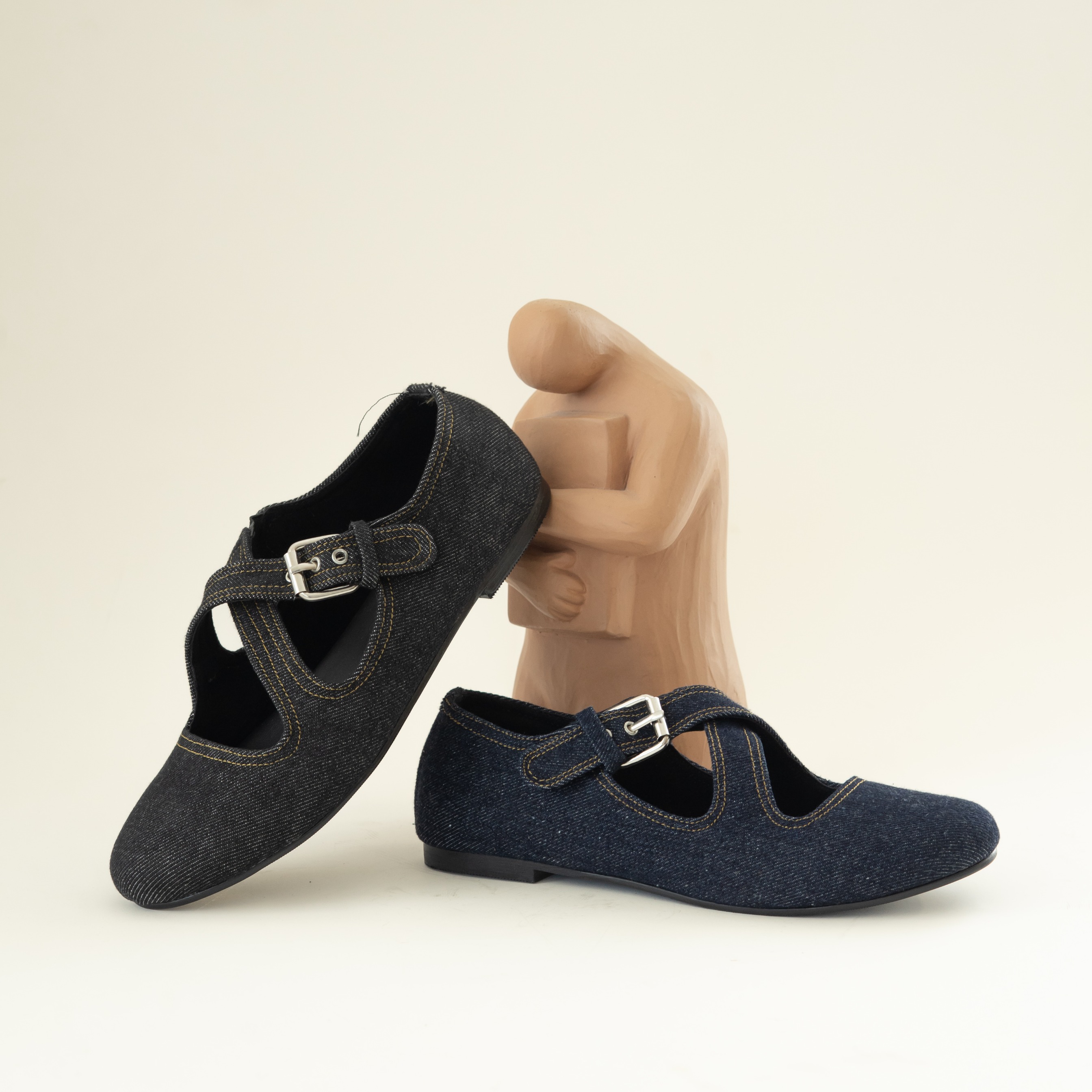 Jean Flasthoes Sepatu Wanita - Dianable