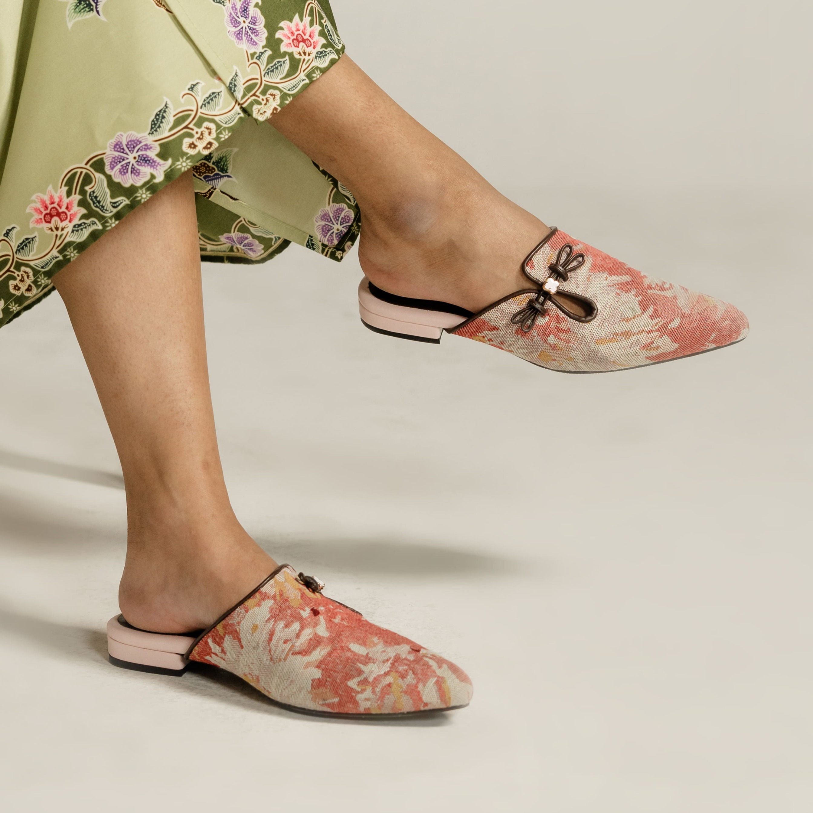 Sawa Mules Wanita Motif Etnik Premium - Dianable