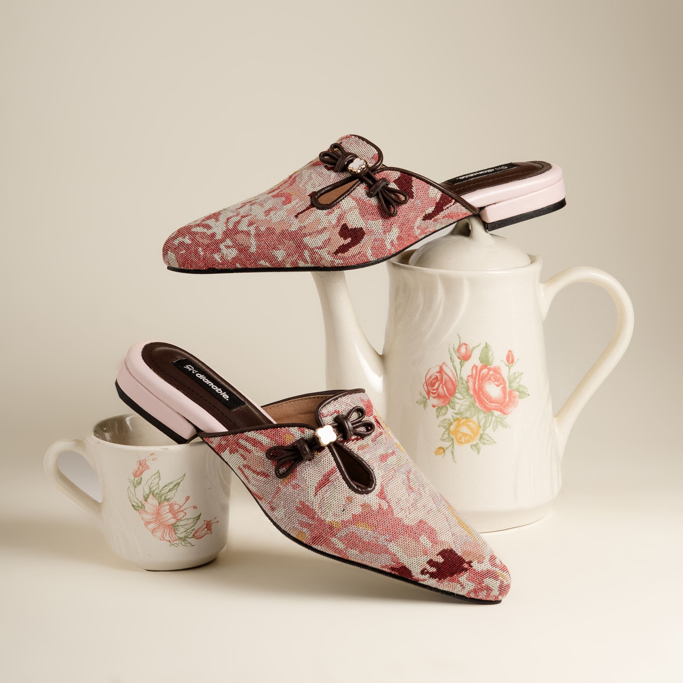 Sawa Mules Wanita Motif Etnik Premium - Dianable