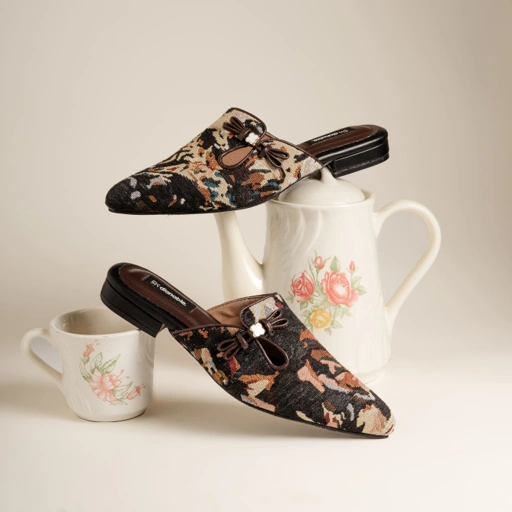 Sawa Mules Wanita Motif Etnik Premium - Dianable