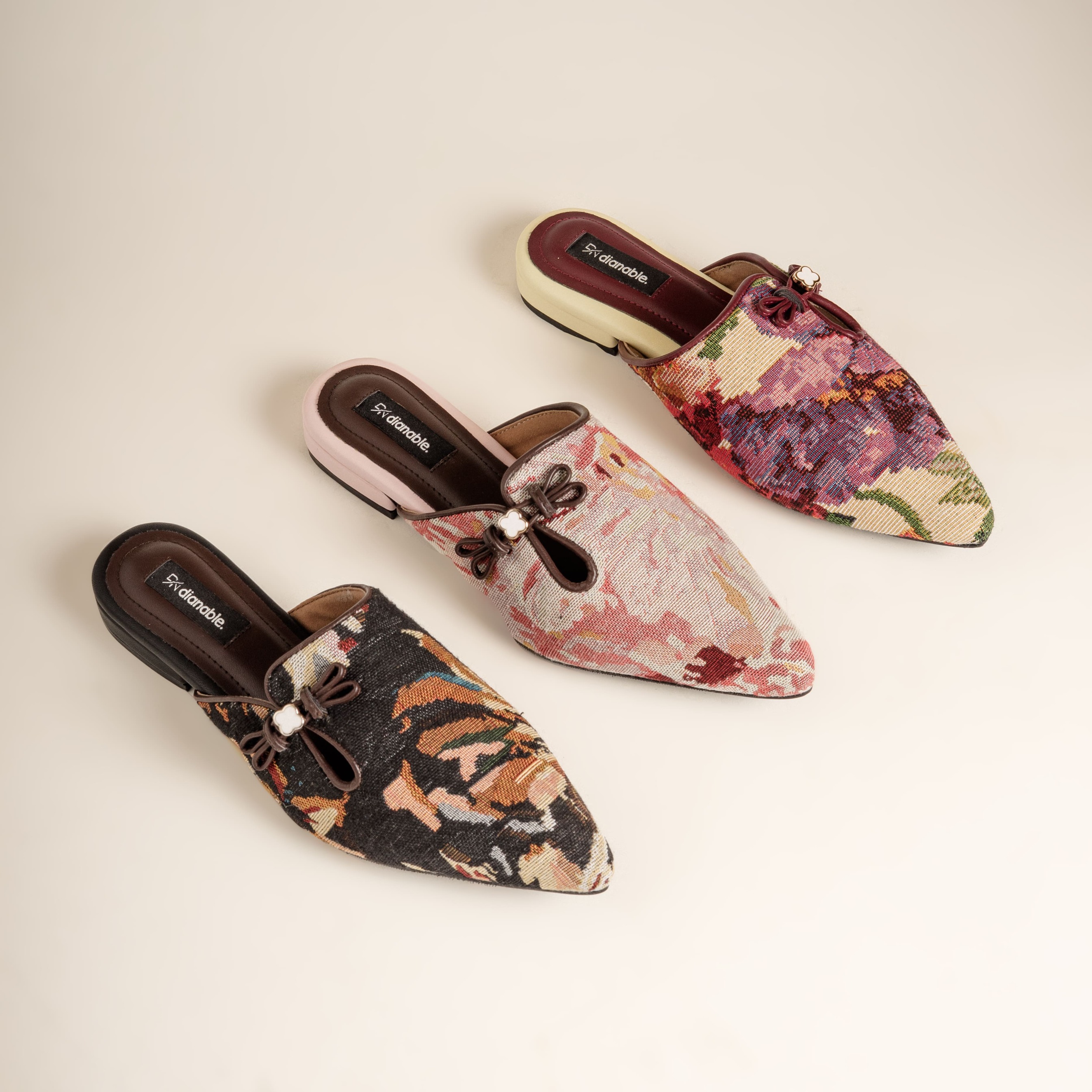 Sawa Mules Wanita Motif Etnik Premium - Dianable