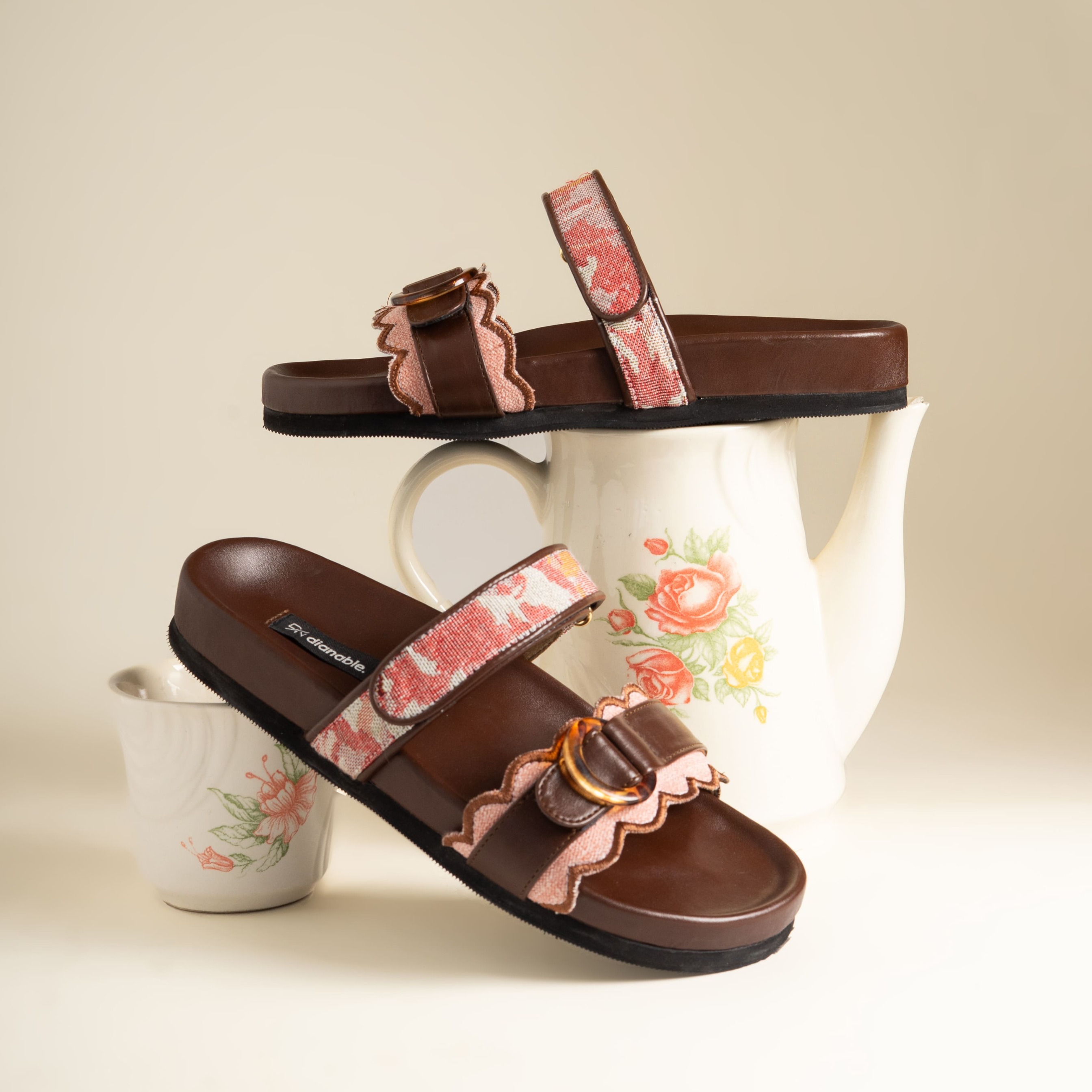 Sera Sandal Slide Wanita Motif Etnik Premium - Dianable