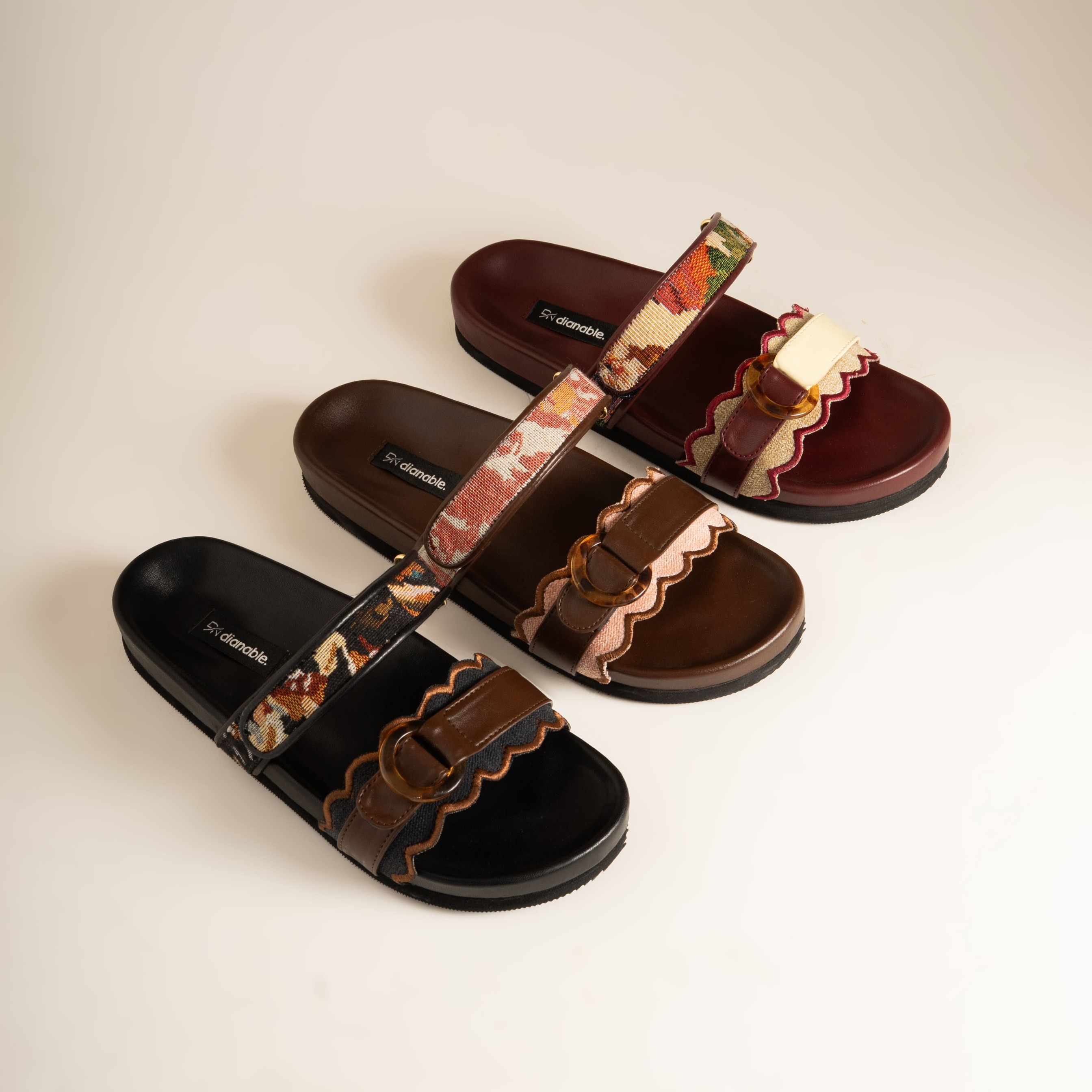 Sera Sandal Slide Wanita Motif Etnik Premium - Dianable