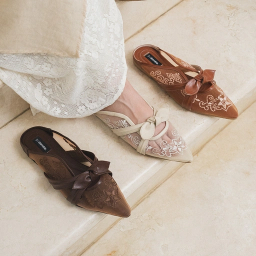 Image of Carol Flat Mules Shoes Dianable