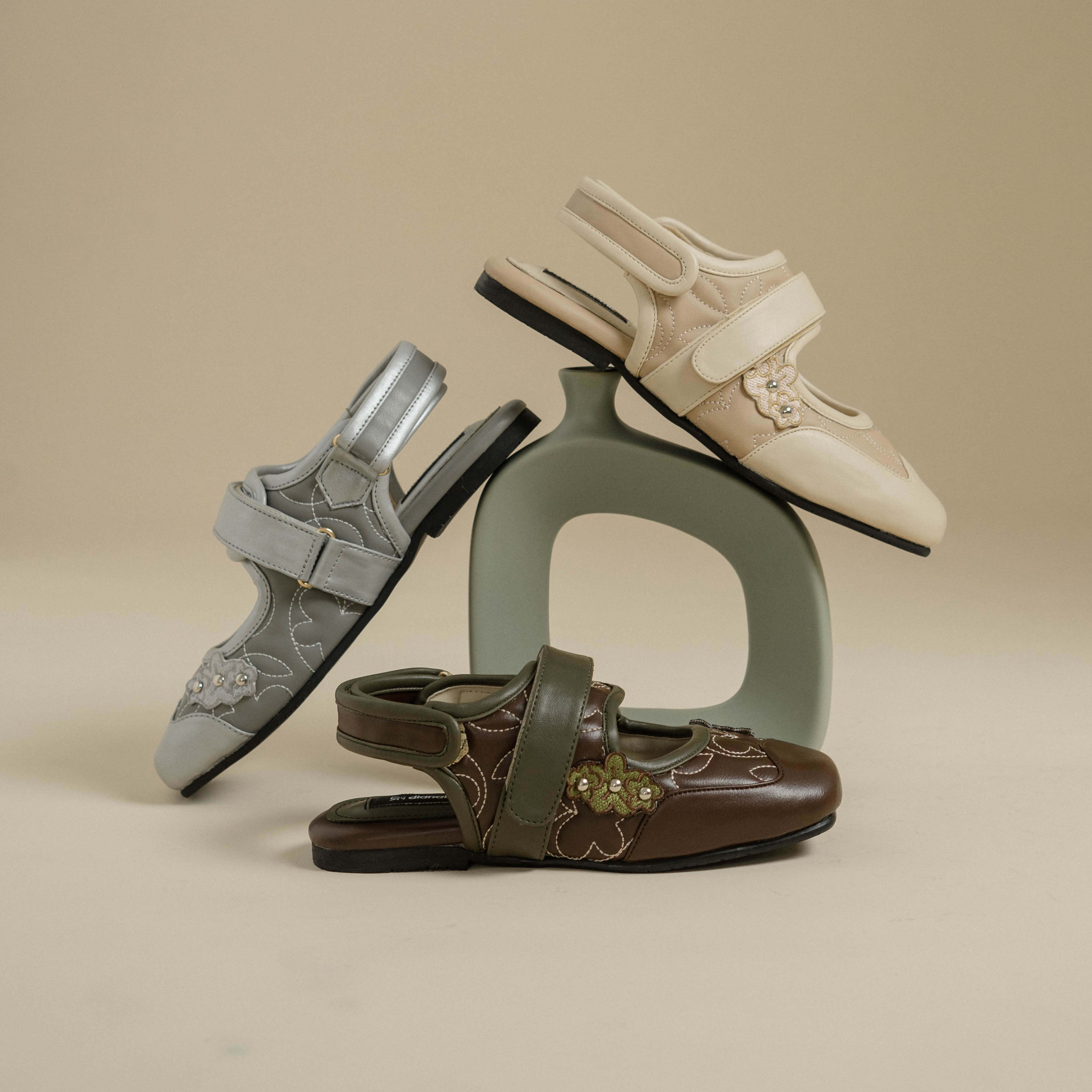 Lea Ankle Strap Mules Shoes Dianable