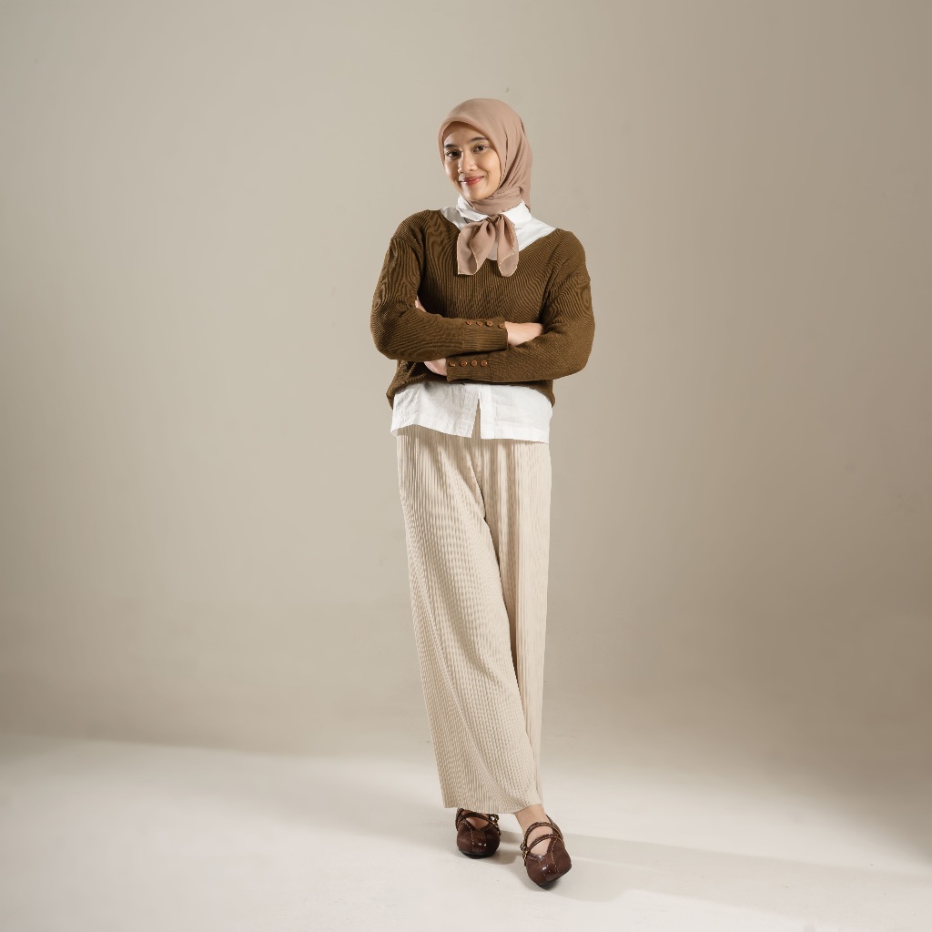 Kyra Brown Flatshoes Sepatu Wanita - Dianable