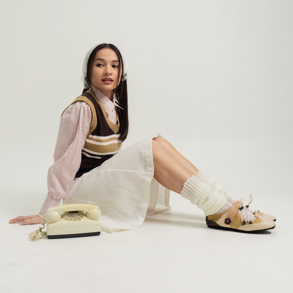 Dianable - Meena Flatshoes Cinnamon Sepatu Wanita | Sneakerina