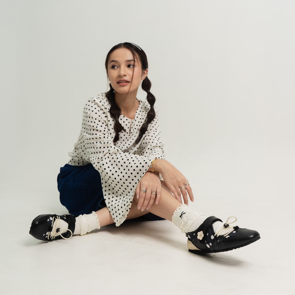 Meena Flatshoes Polkadot Sepatu Wanita | Sneakerina - Dianable