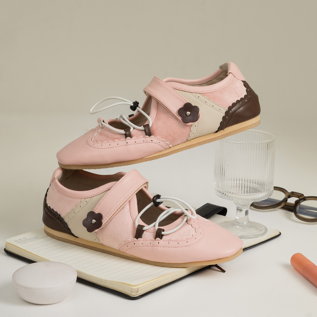 Meena Flatshoes Pink Sepatu Wanita | Sneakerina - Dianable