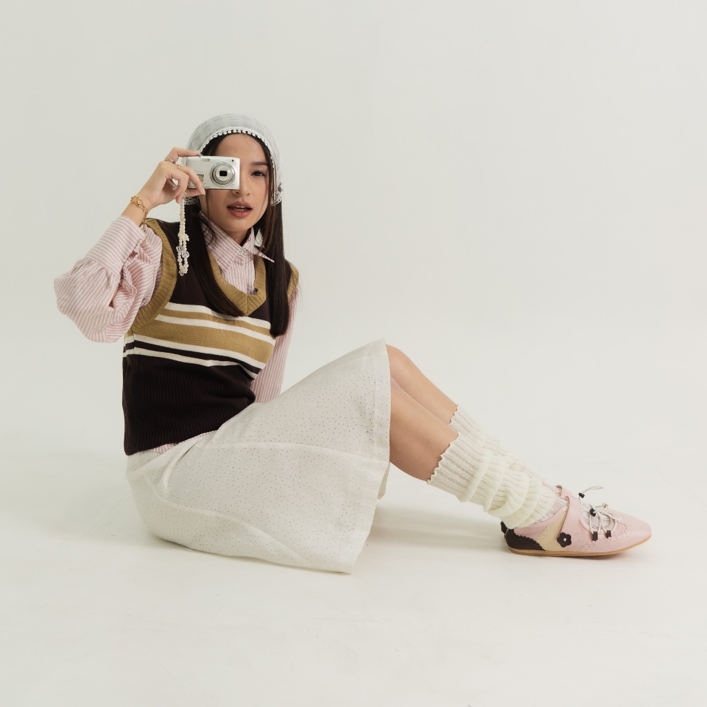 Meena Flatshoes Pink Sepatu Wanita | Sneakerina - Dianable