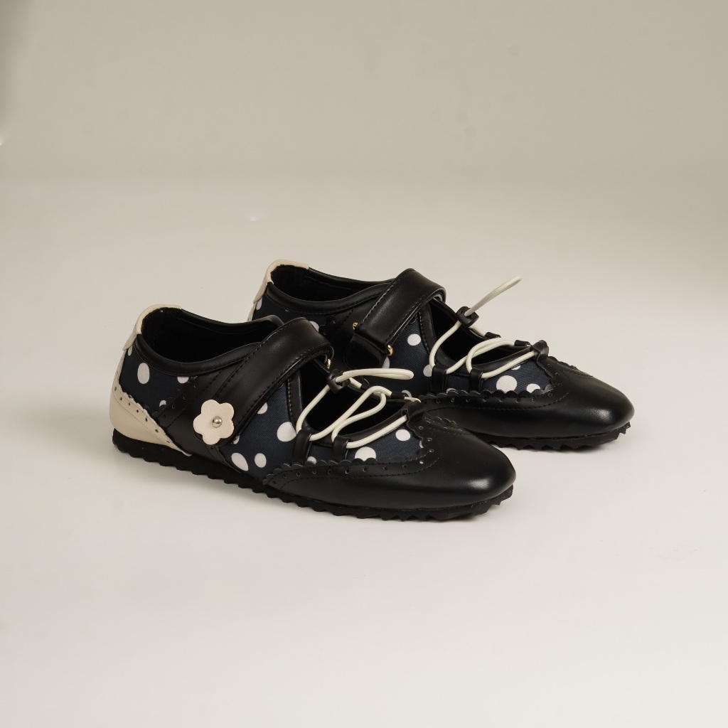 Meena Flatshoes Polkadot Sepatu Wanita | Sneakerina - Dianable