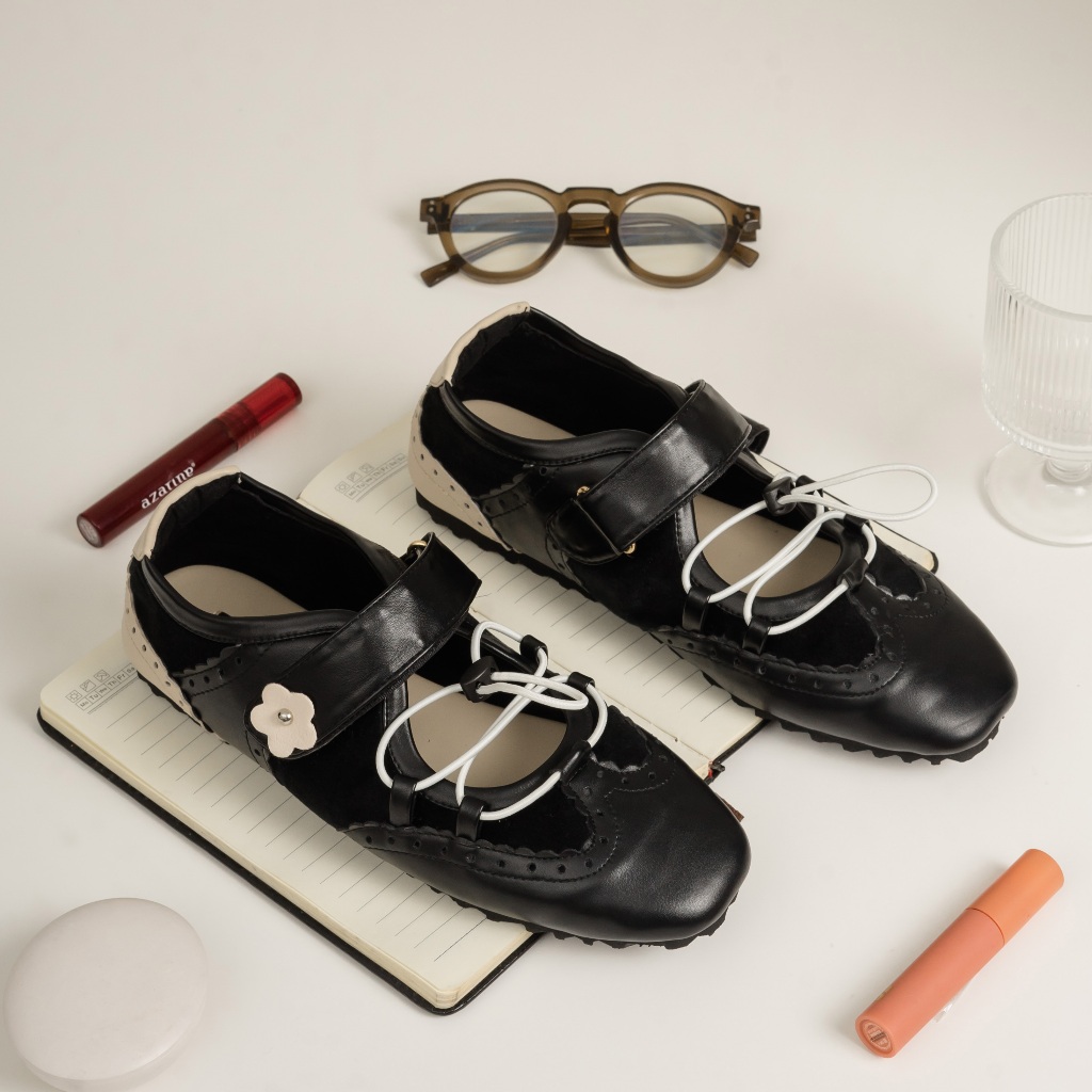 Dianable - Meena Flatshoes Black Sepatu Wanita | Sneakerina