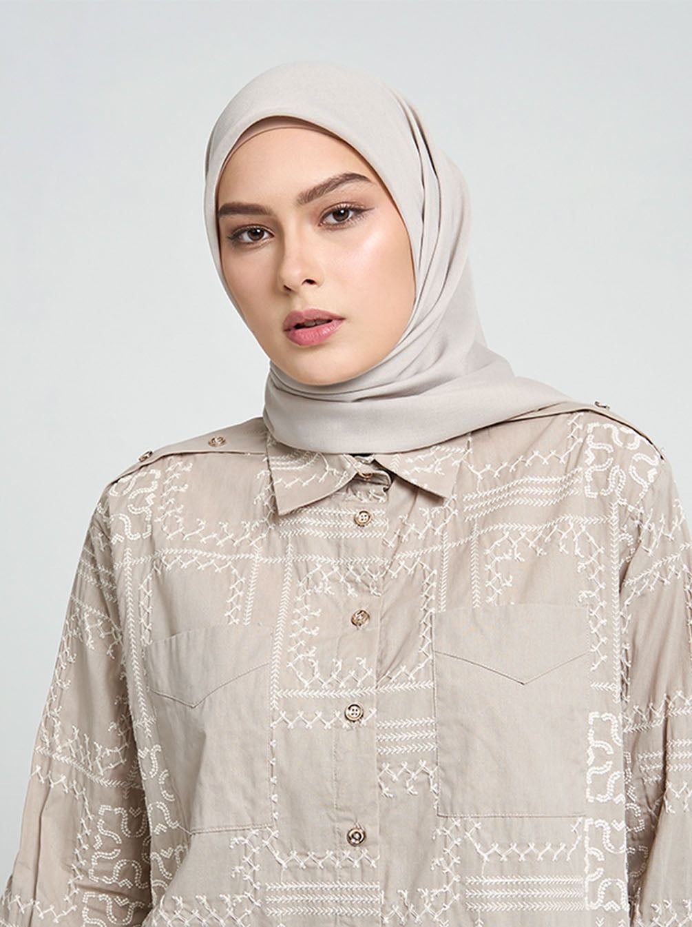 FINE VOILE PLAIN SCARF - KAMI