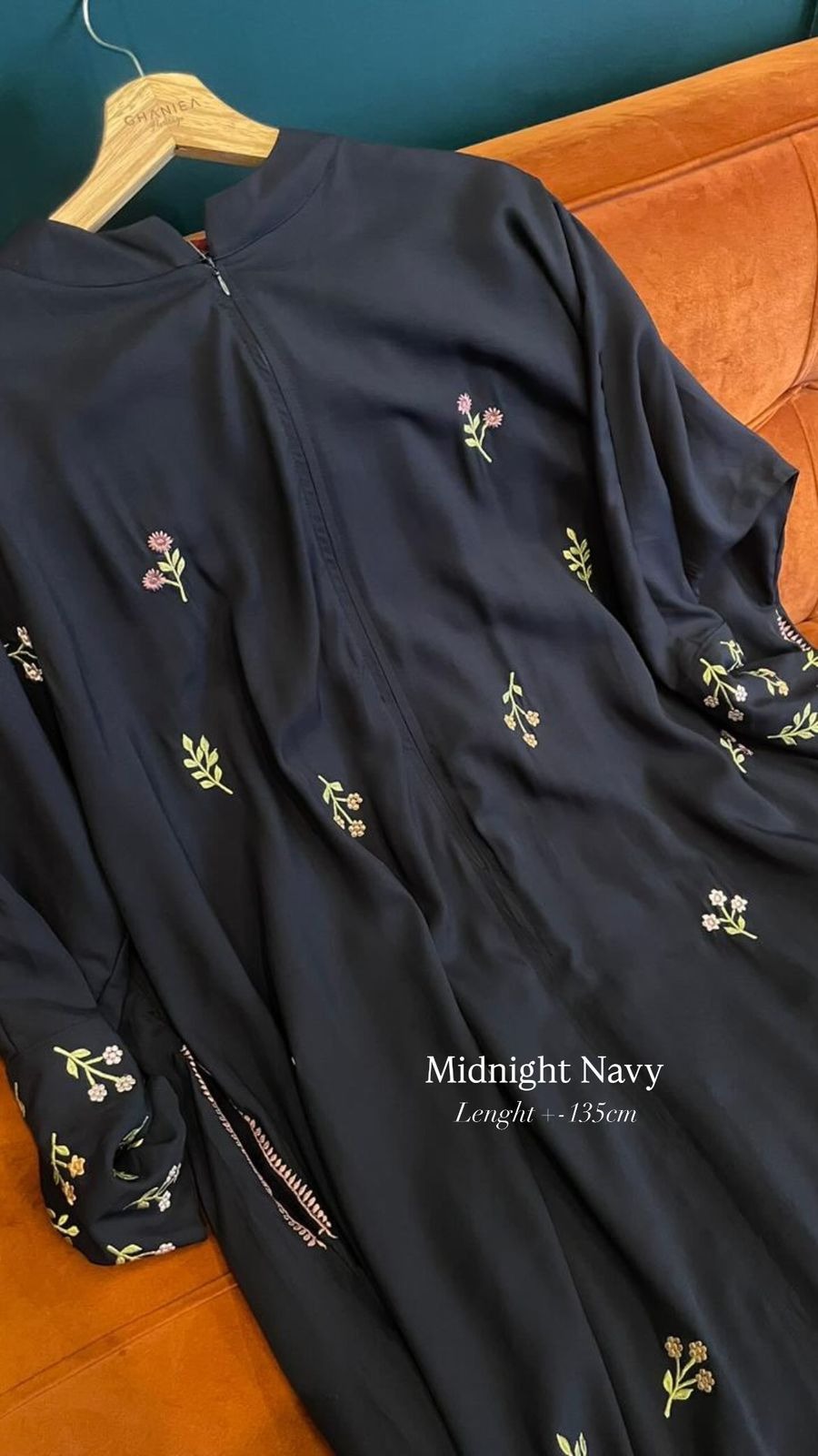 DAILY ABAYA 2 IN 1 RAYON LYOCELL BORDIR - GHANIEA
