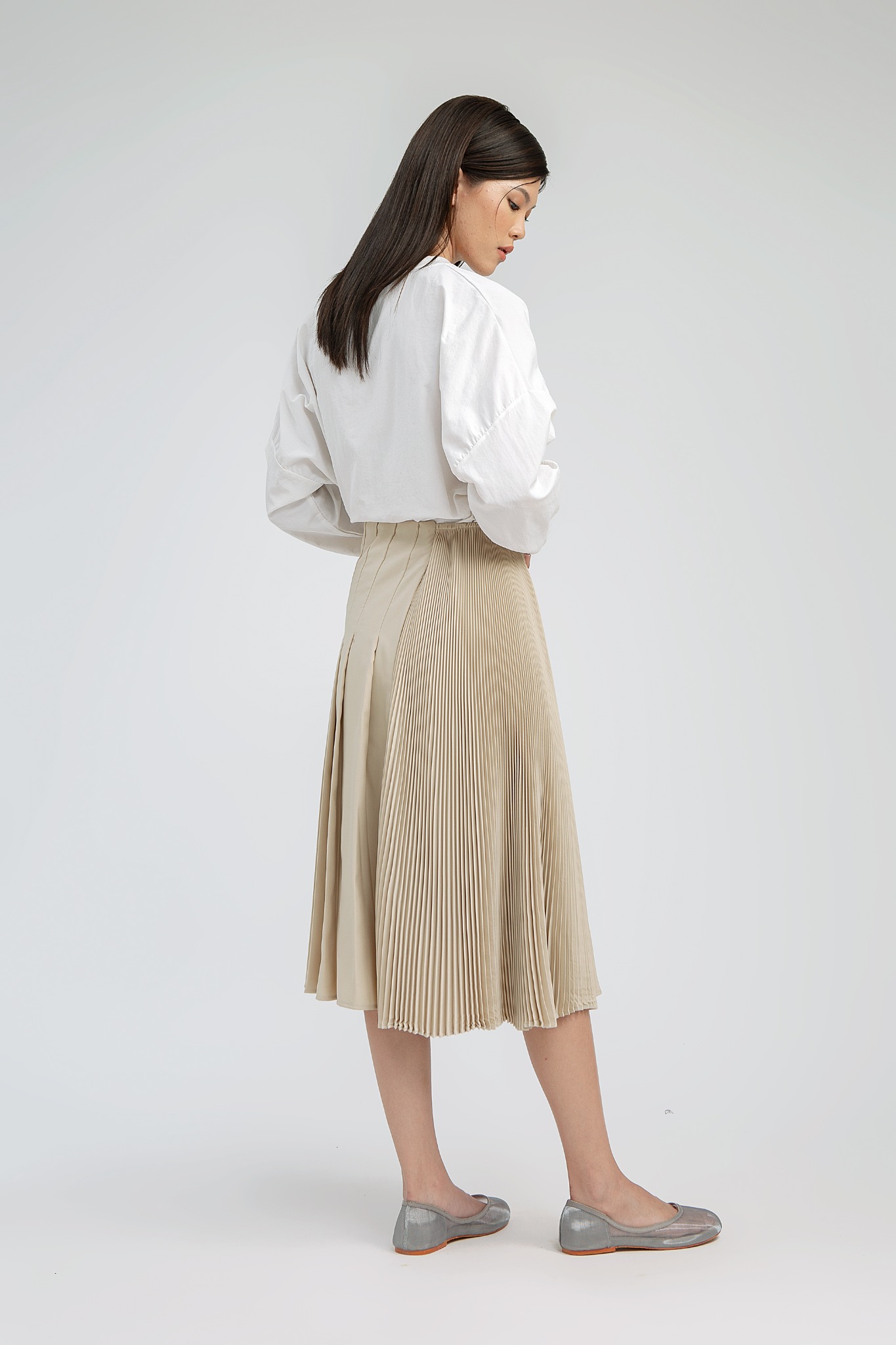 MALLI DOUBLE PLEATED SKIRT - NAGITA SLAVINA X IKYK