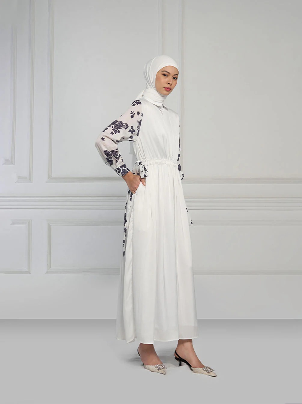 ALIA CINCHED WAIST DRESS - KAMI