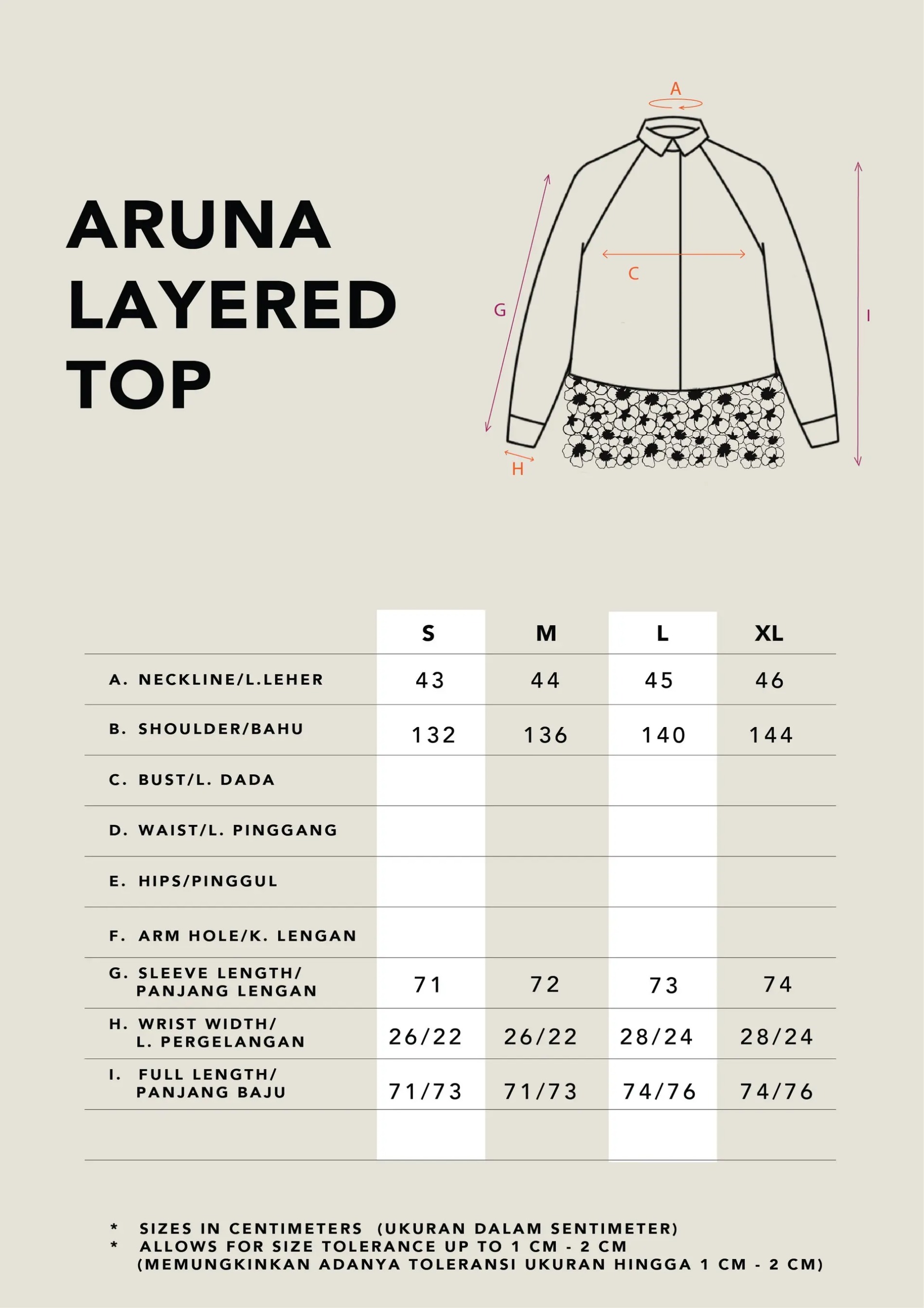 ARUNA LAYERED TOP - KAMI